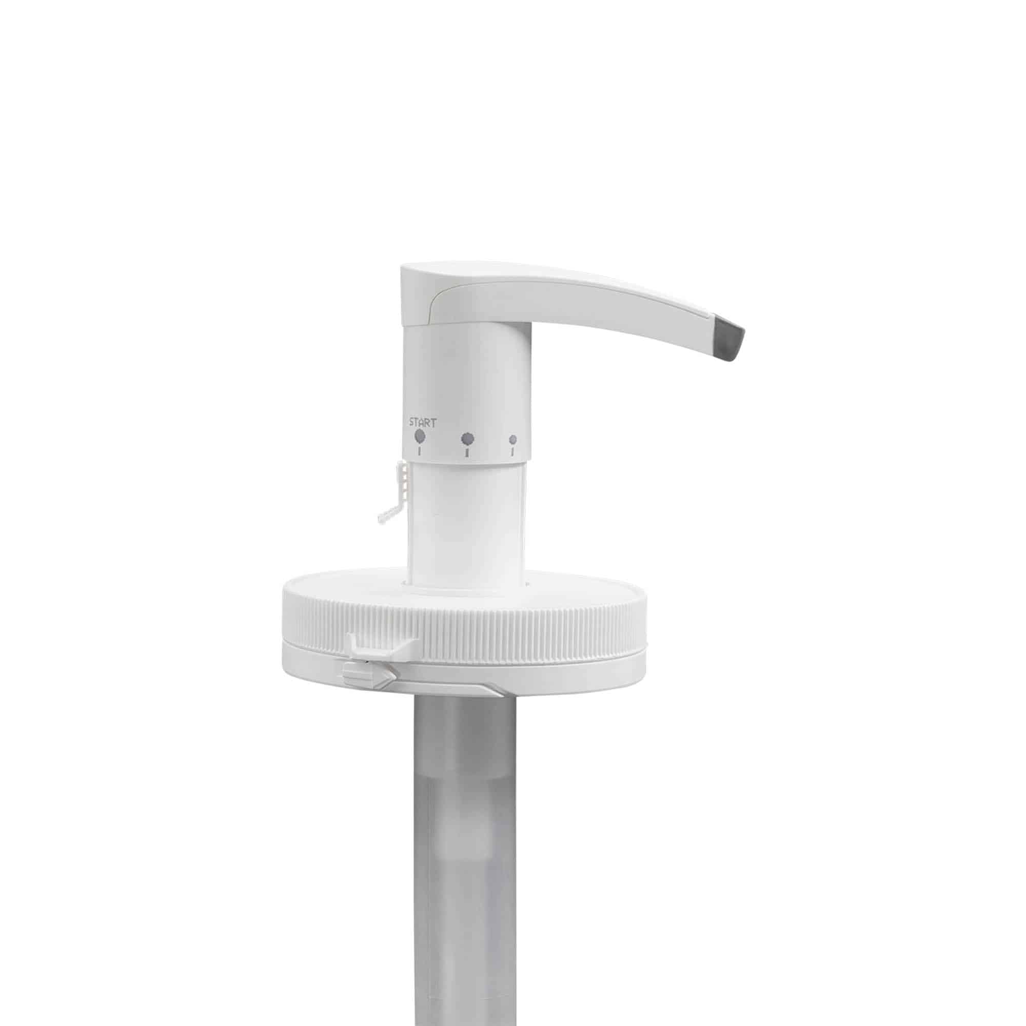 Dozirna črpalka za 655 ml »Securibox«, plastika PE, bela, za ustje: navojni zamašek