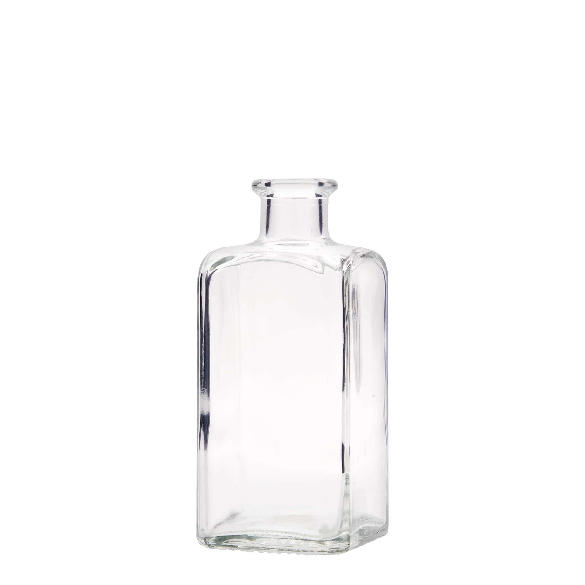 250 ml steklenička Apotheker Carré, kvadratna, odprtina: pluta