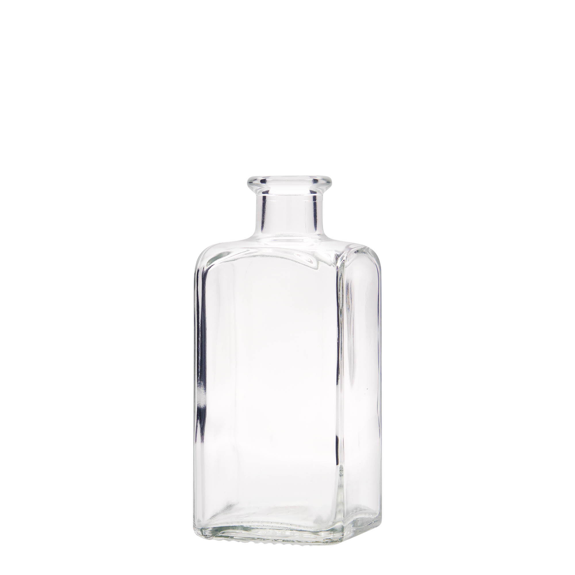 250 ml steklenička Apotheker Carré, kvadratna, odprtina: pluta