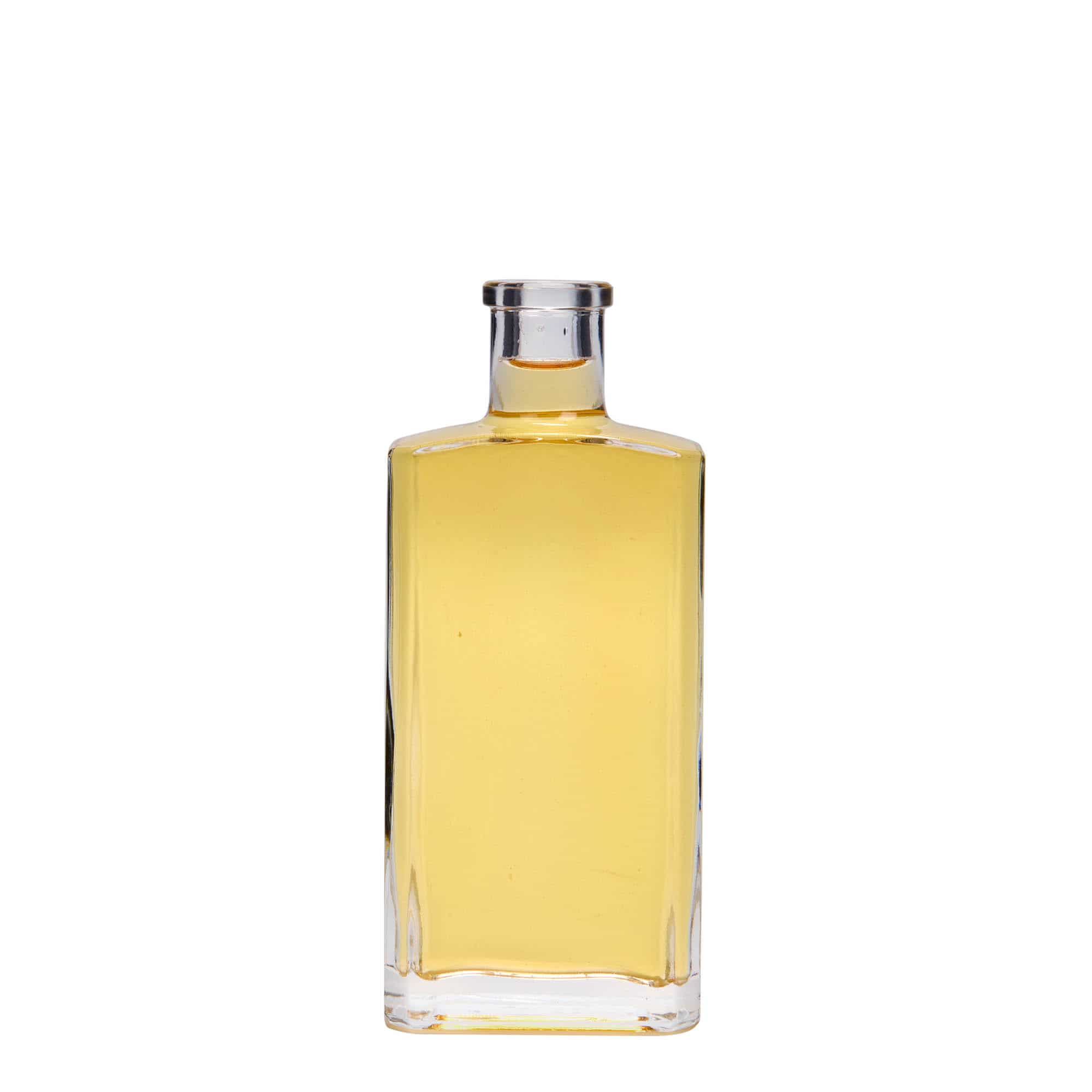 200 ml steklena steklenica »Shiny«, pravokotna, ustje: pluta