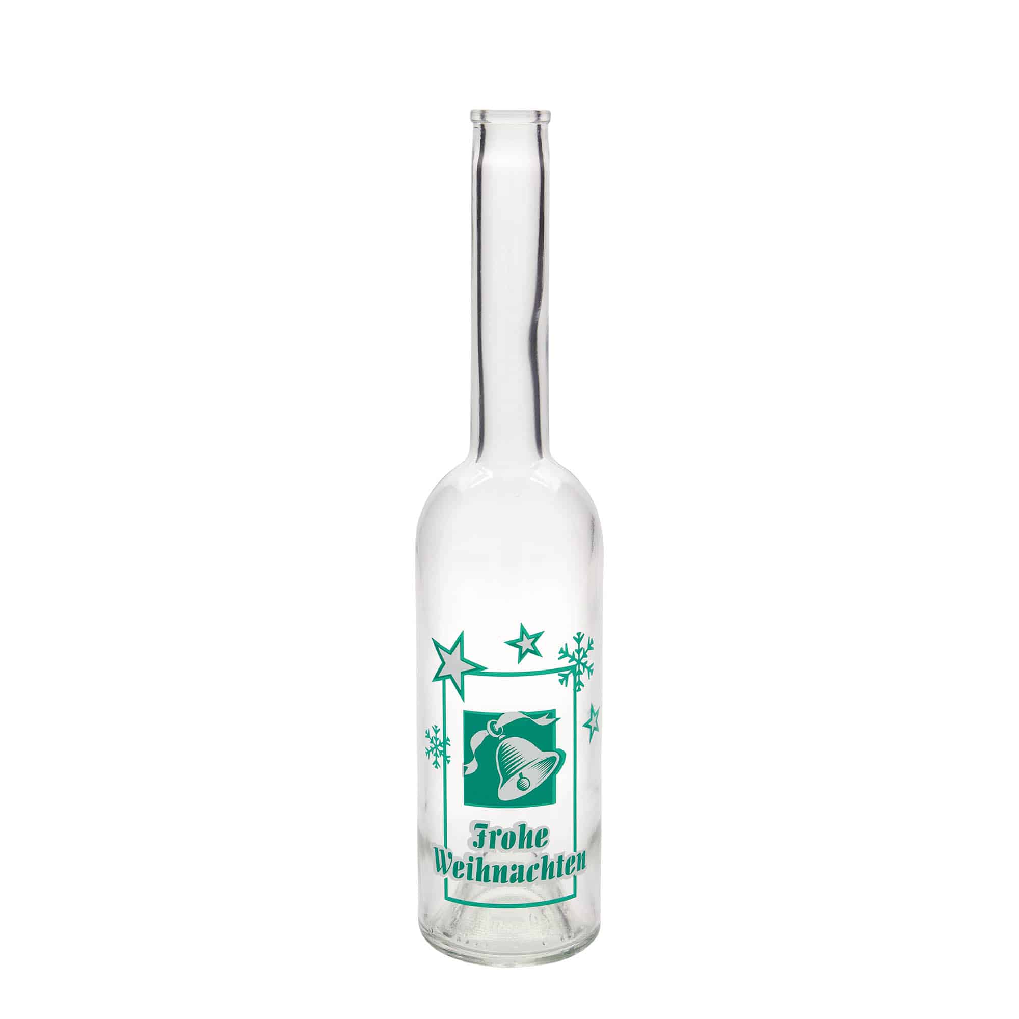 Steklenica iz stekla 500 ml 'Opera', motiv: Vesel božič, odprtina: zamašek