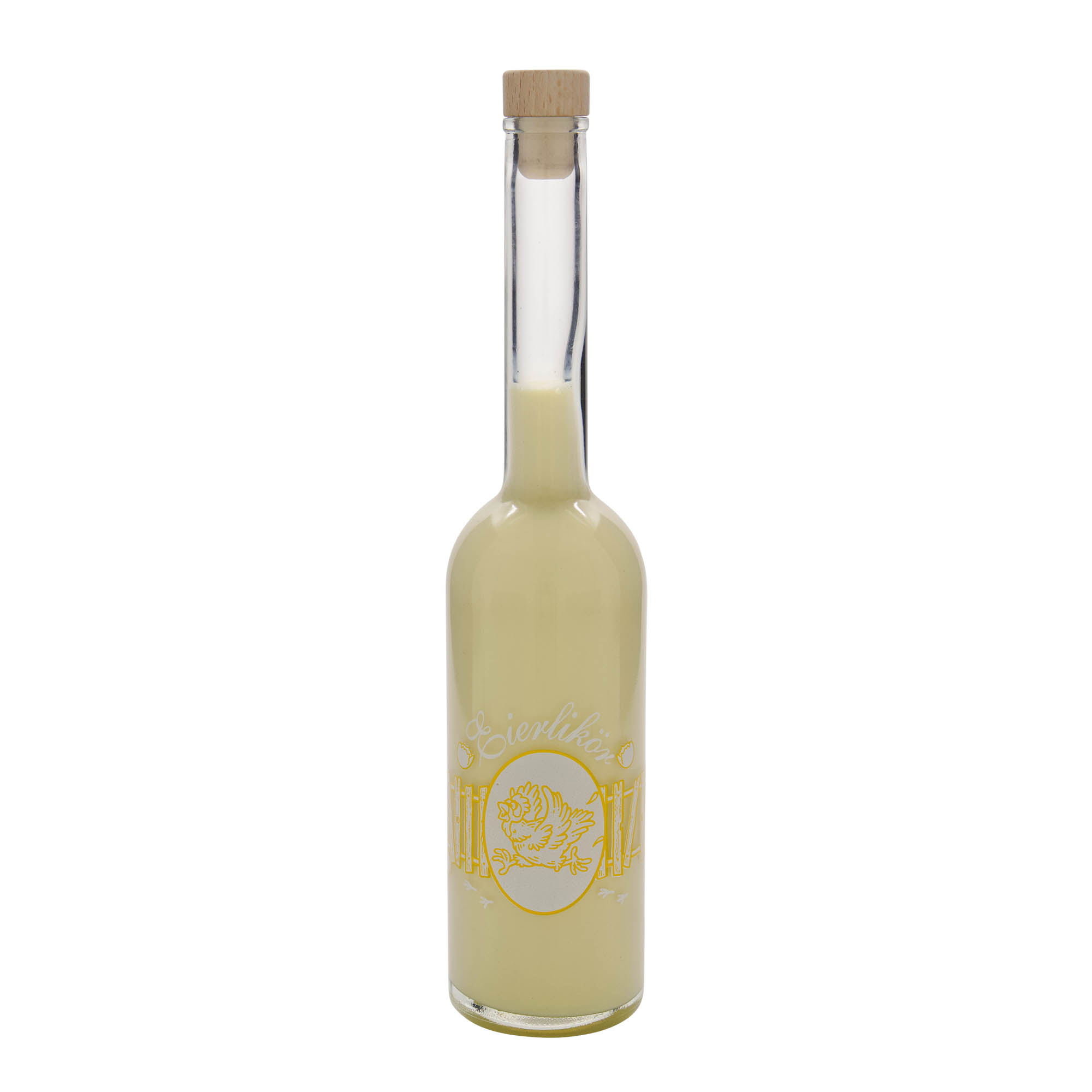 500 ml steklenica iz stekla 'Opera', motiv: jajčni liker, odprtina: zamašek 500 ml steklenica iz stekla 'Opera', motiv: jajčni liker, odprtina: zamašek
