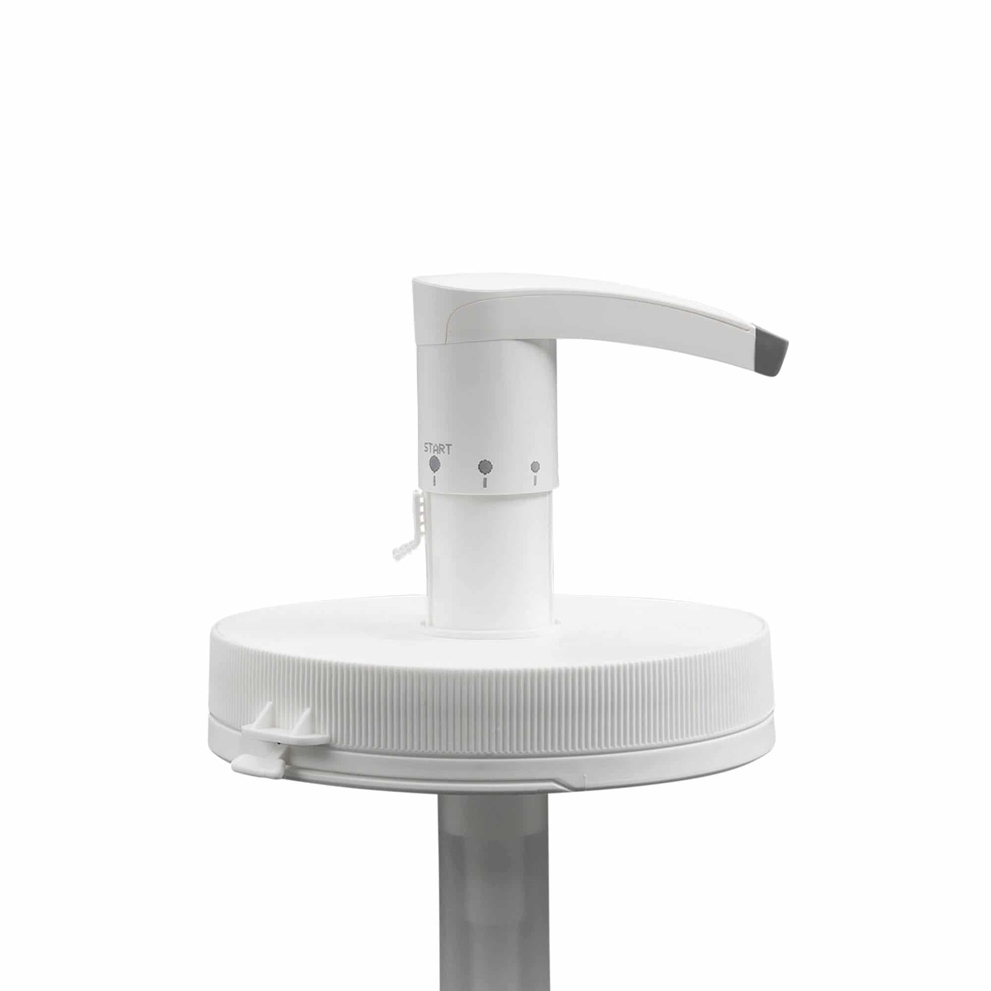 Dozirna črpalka za 1240 ml »Securibox«, plastika PE, bela, za ustje: navojni zamašek