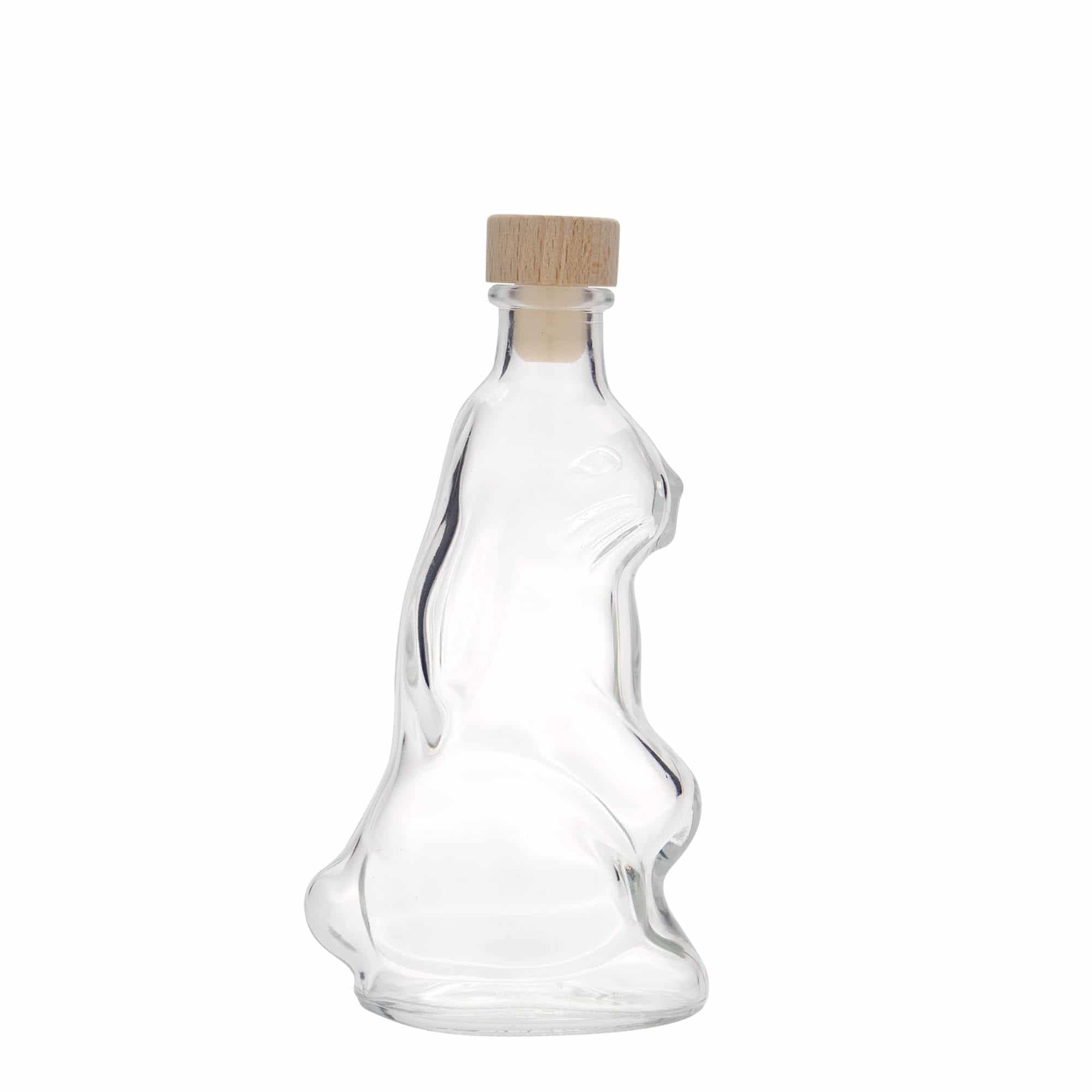 200 ml steklena steklenica »Zajec«, ustje: pluta