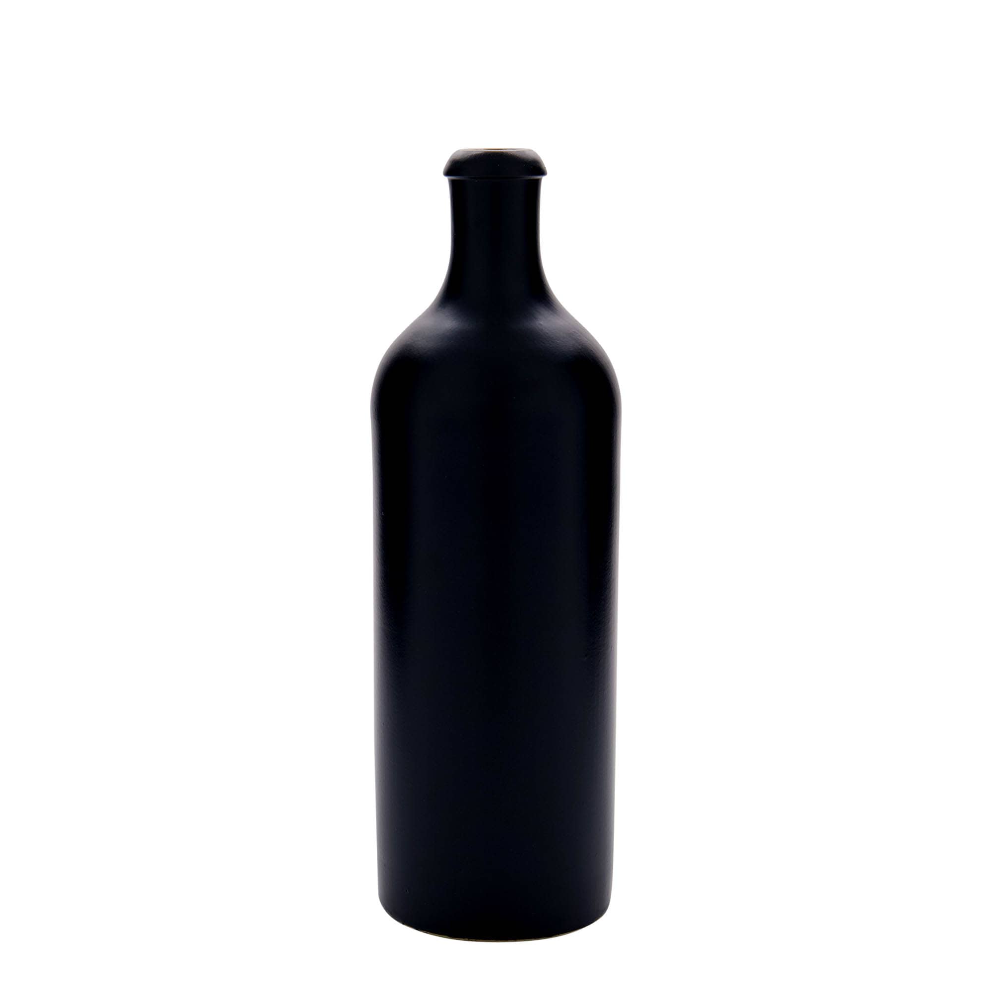 750 ml glineni vrč, kamnina, črn, odprtina: pluta