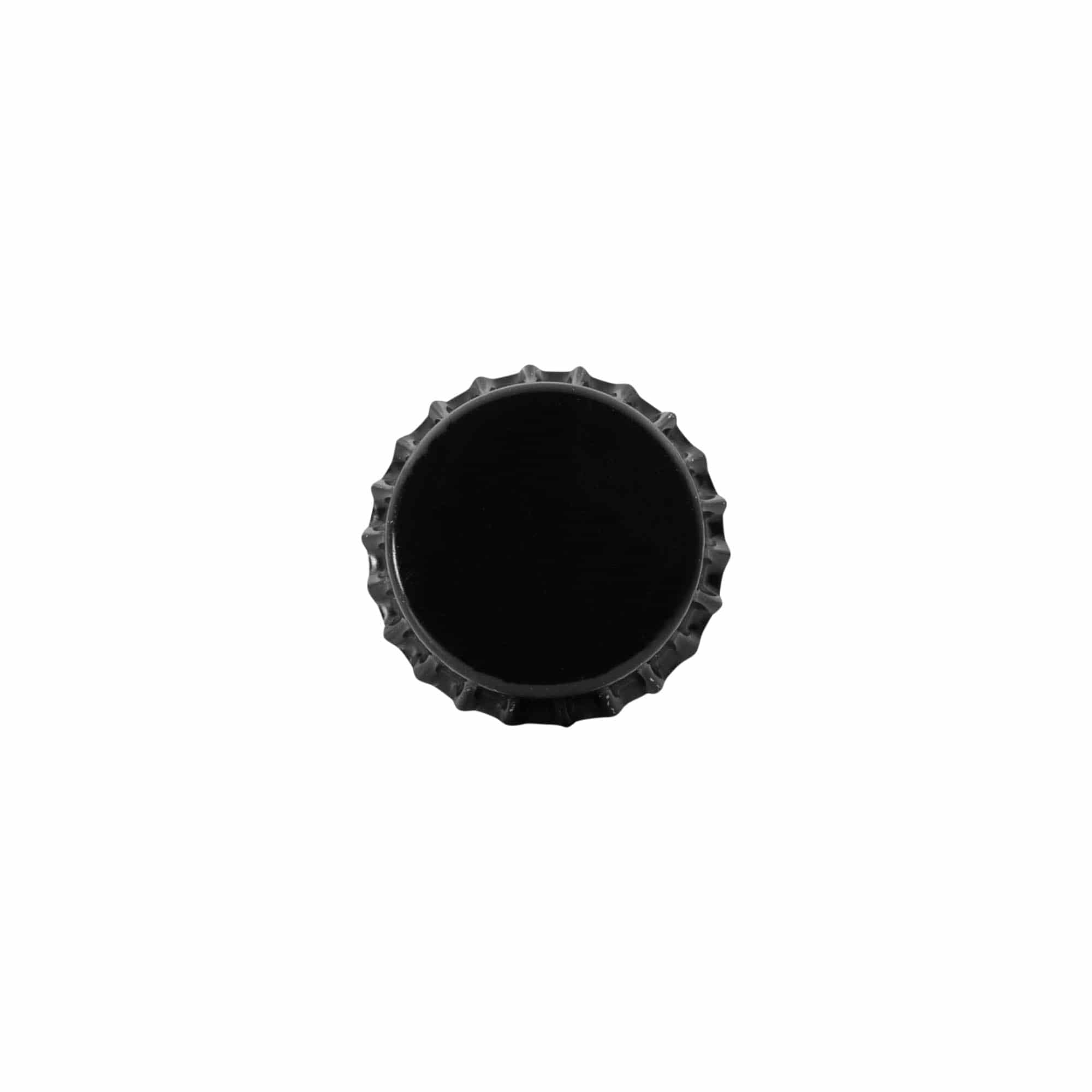 Kronkorki 29 mm, kovina, črni