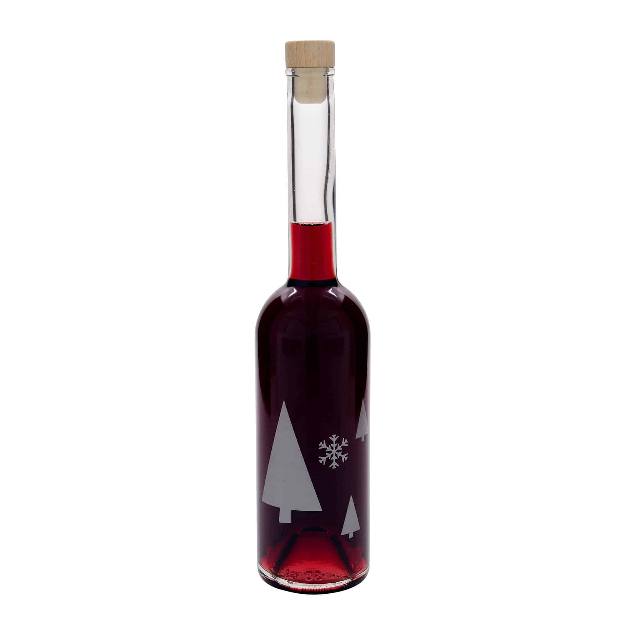 500 ml steklenica 'Opera', motiv: snežinke, odprtina: pluta