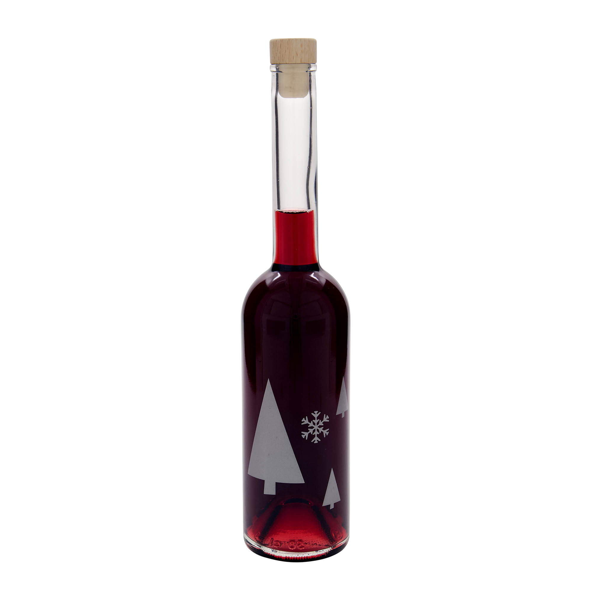 500 ml steklenica 'Opera', motiv: snežinke, odprtina: pluta