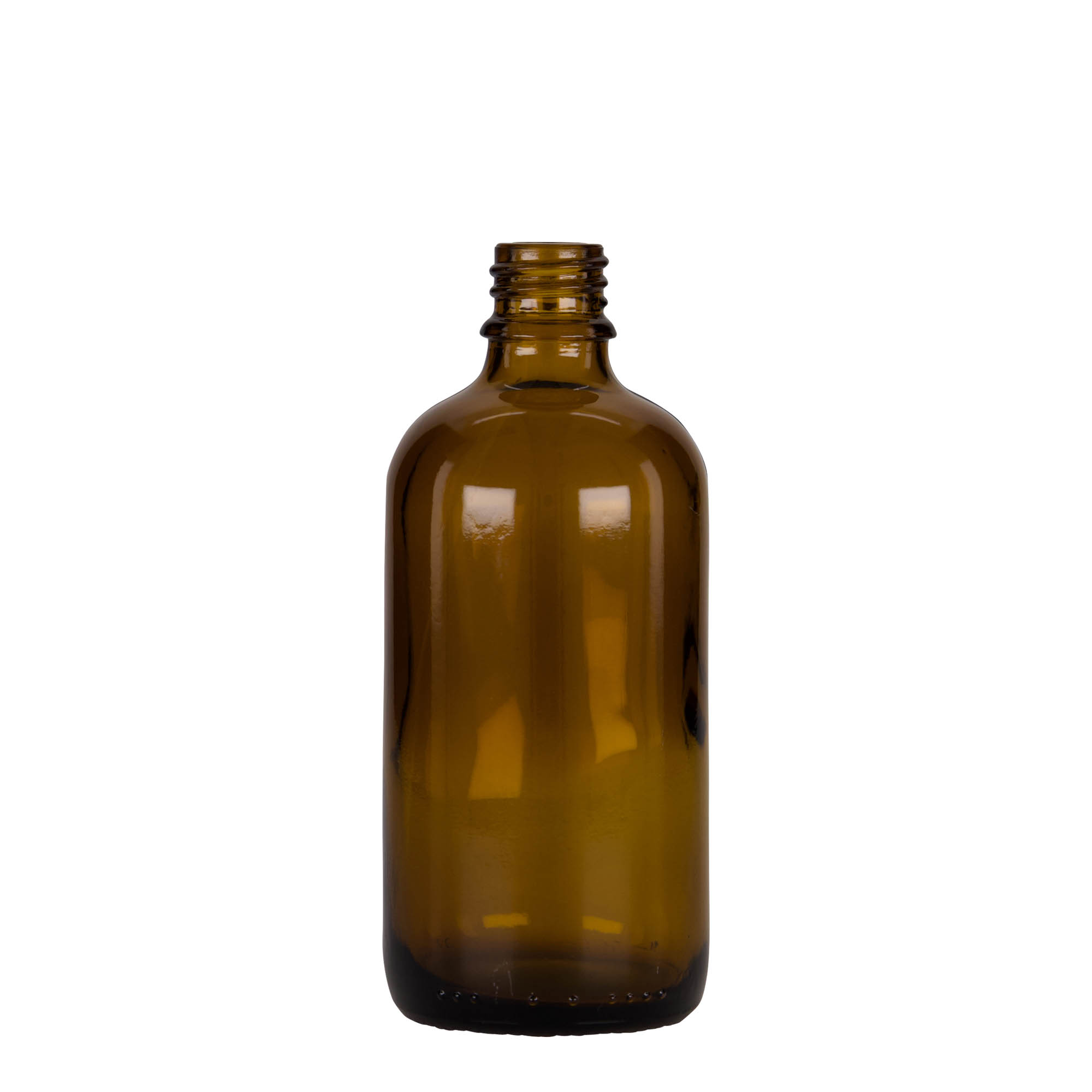 100 ml steklenička z pipeto, medicinska, steklo, rjavo-črna, odprtina: DIN 18