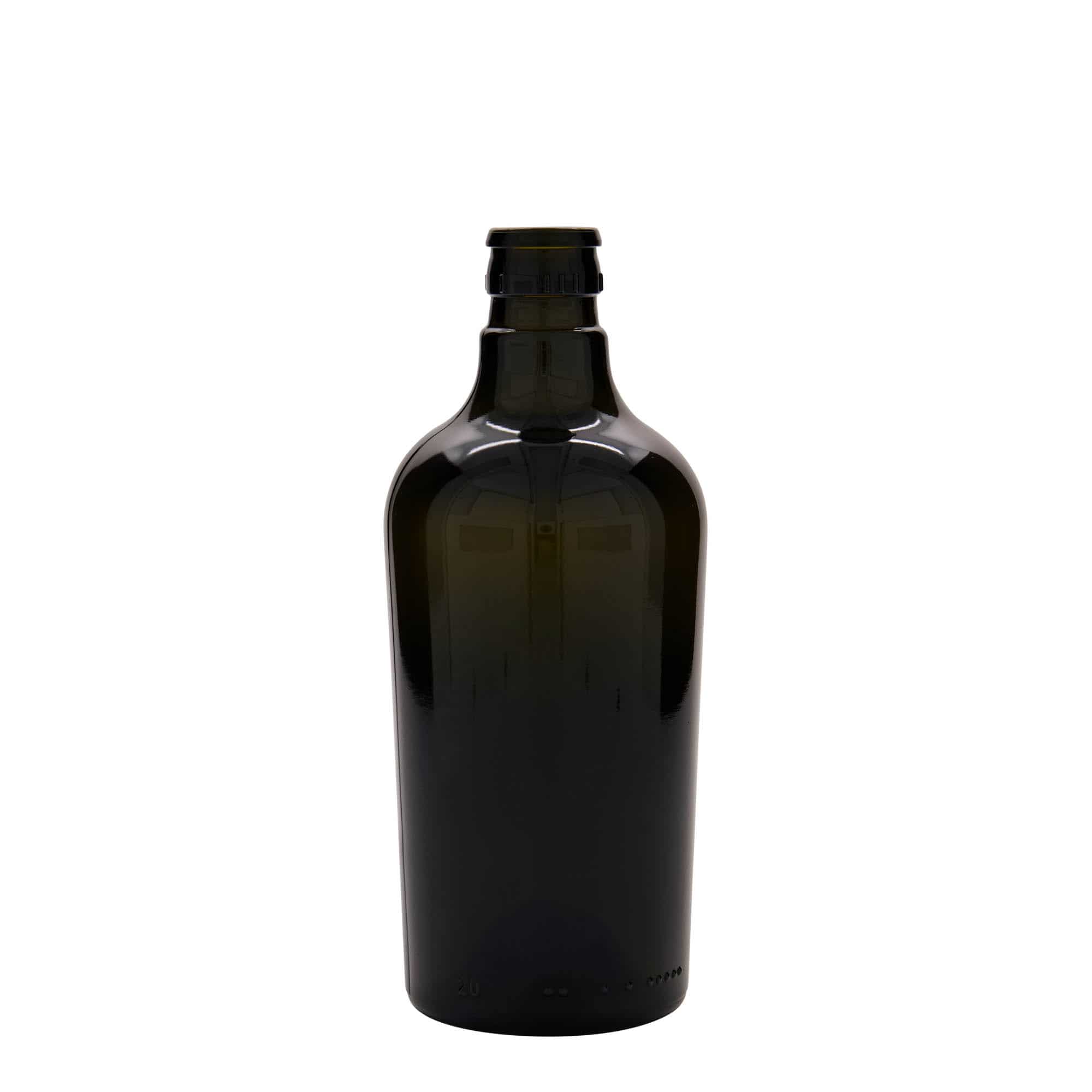 500 ml steklenica za kis/olje »Oleum«, steklo, antično zelena, ustje: DOP 500 ml steklenica za kis/olje »Oleum«, steklo, antično zelena, ustje: DOP