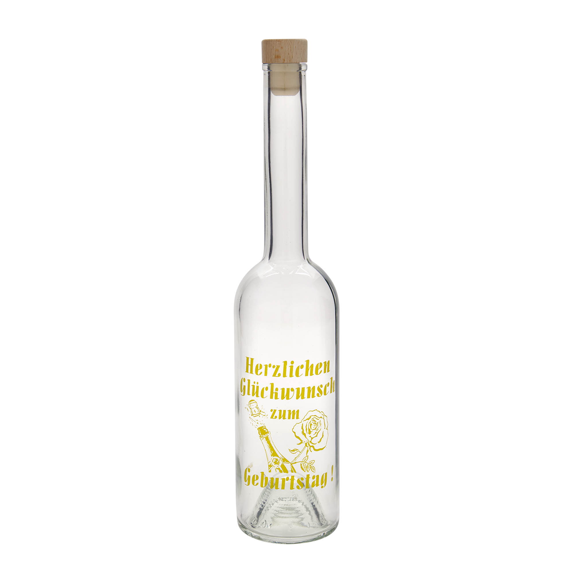 500 ml steklenica 'Opera', motiv: jabolko, odprtina: plutovina