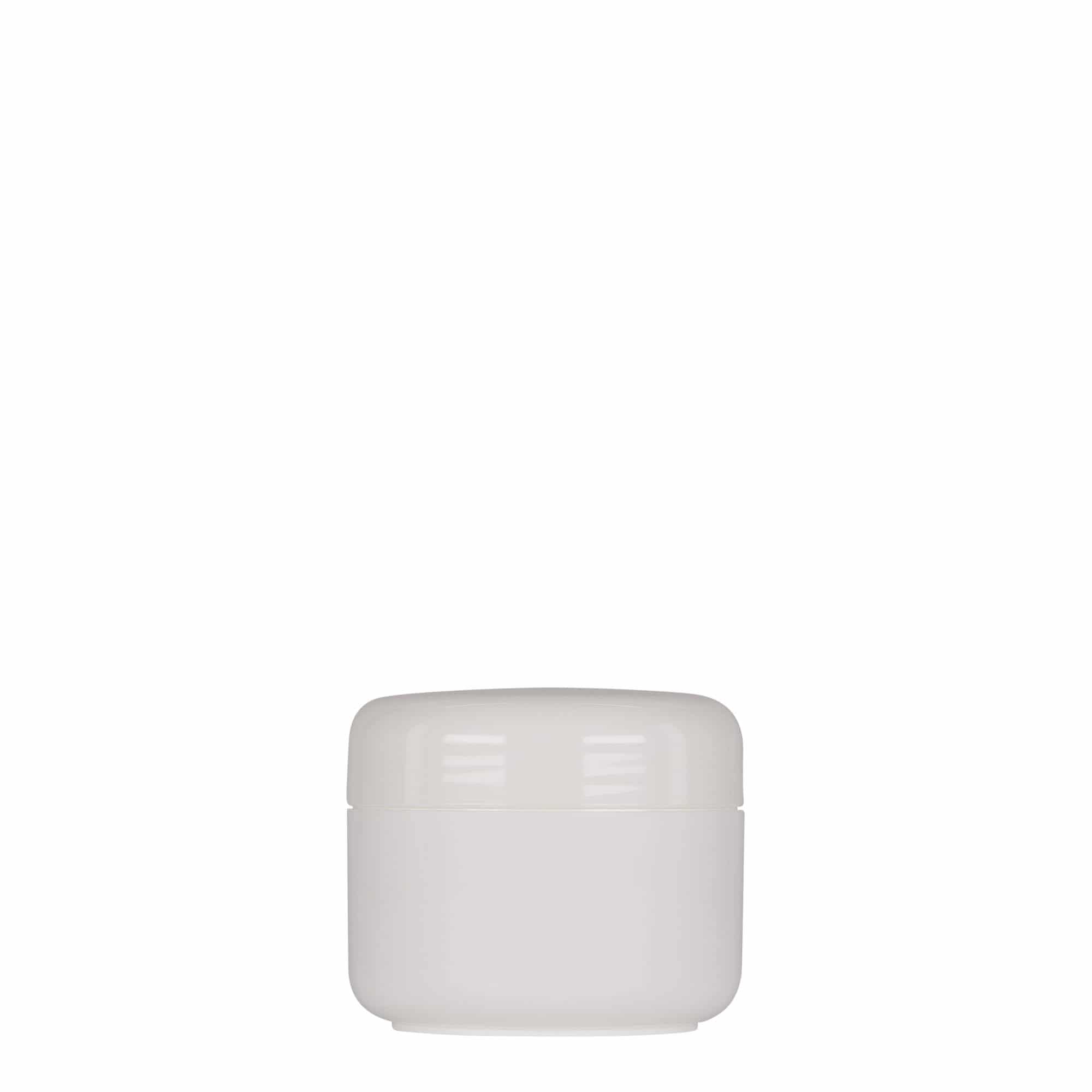 50 ml plastična posoda 'Bianca', PP, bela, odprtina: navojni pokrov