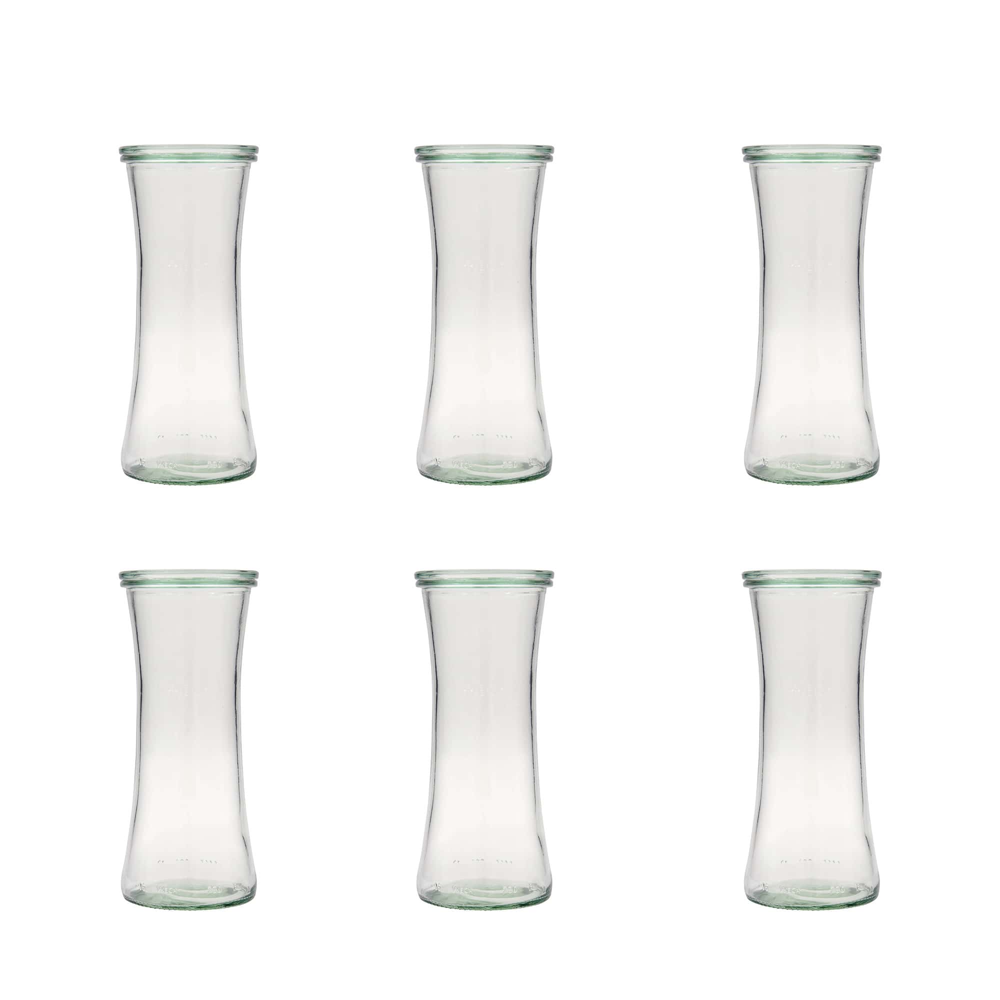 6x 730 ml WECK gurmanski kozarec s steklenim pokrovom RR 80