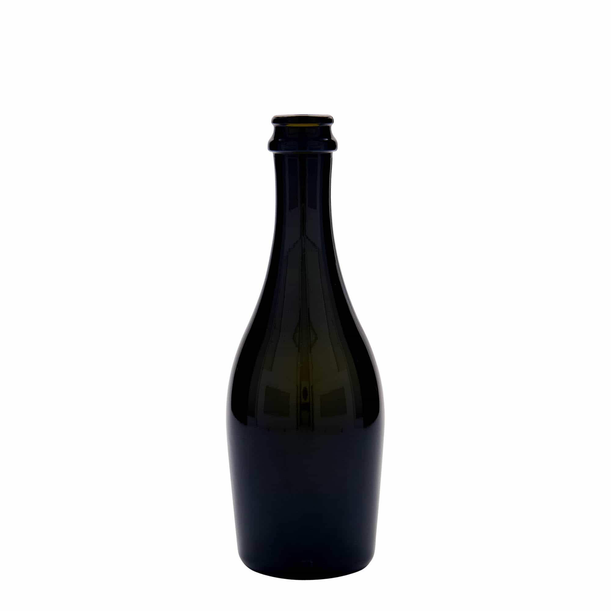 330 ml steklenica penine 'Carmen', steklo, starinsko zeleno, odprtina: kronkapa