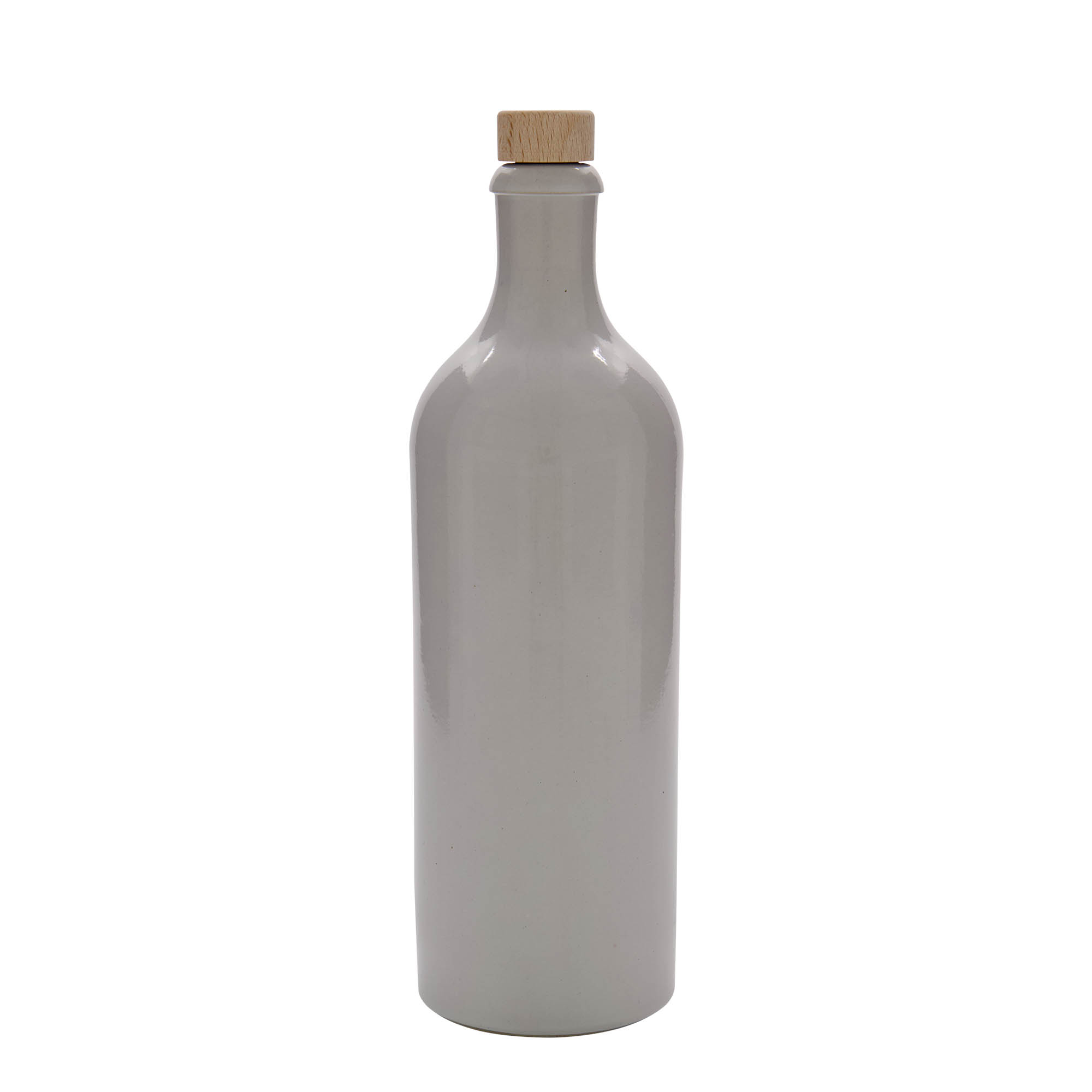750 ml glineni vrč, kamenina, bel, odprtina: pluta