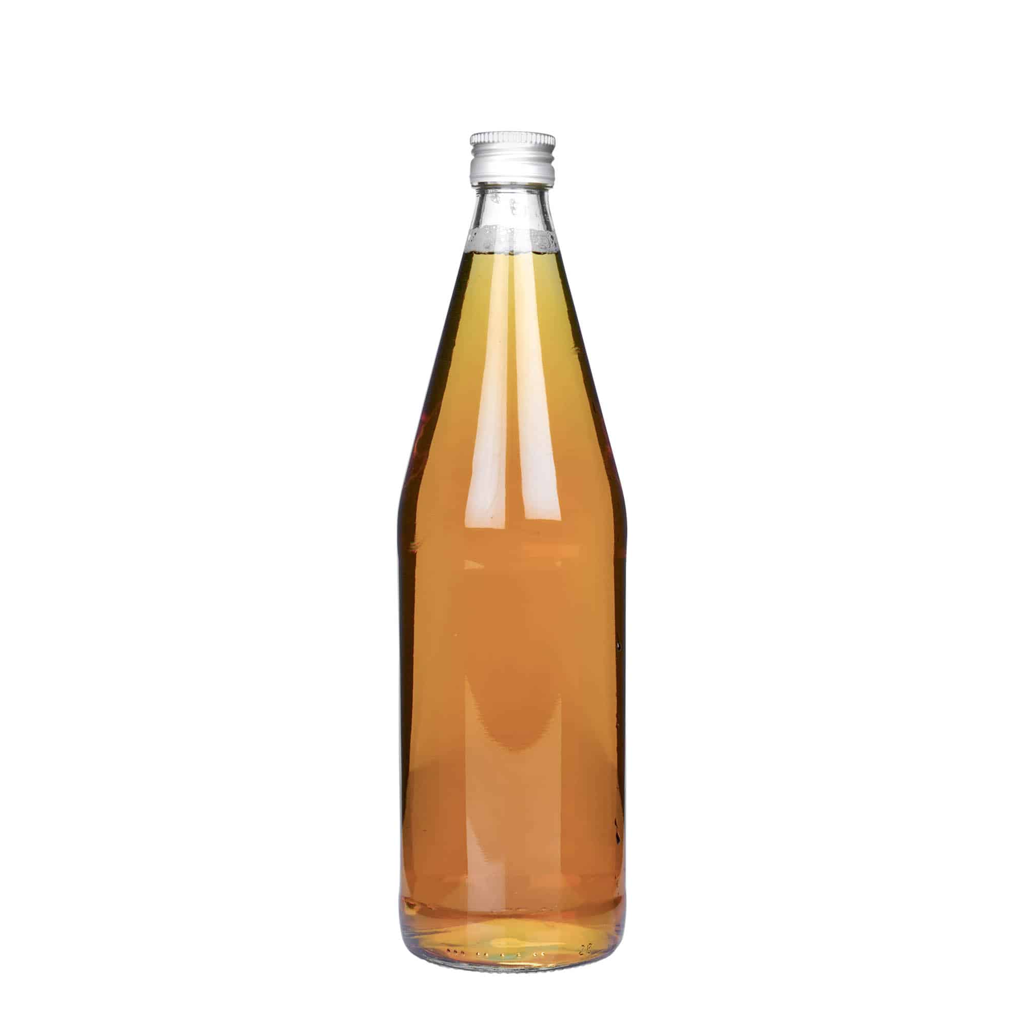 750 ml univerzalna steklenica v obliki korenja, steklo, odprtina: PP 28