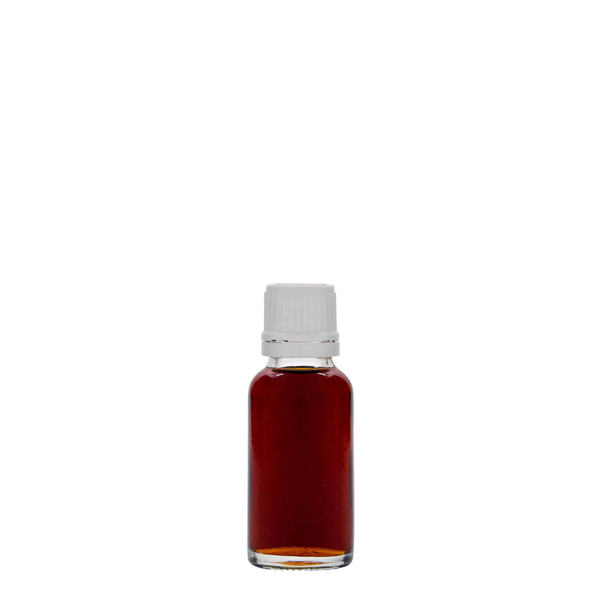 20 ml steklenica za zdravila, steklo, ustje: DIN 18