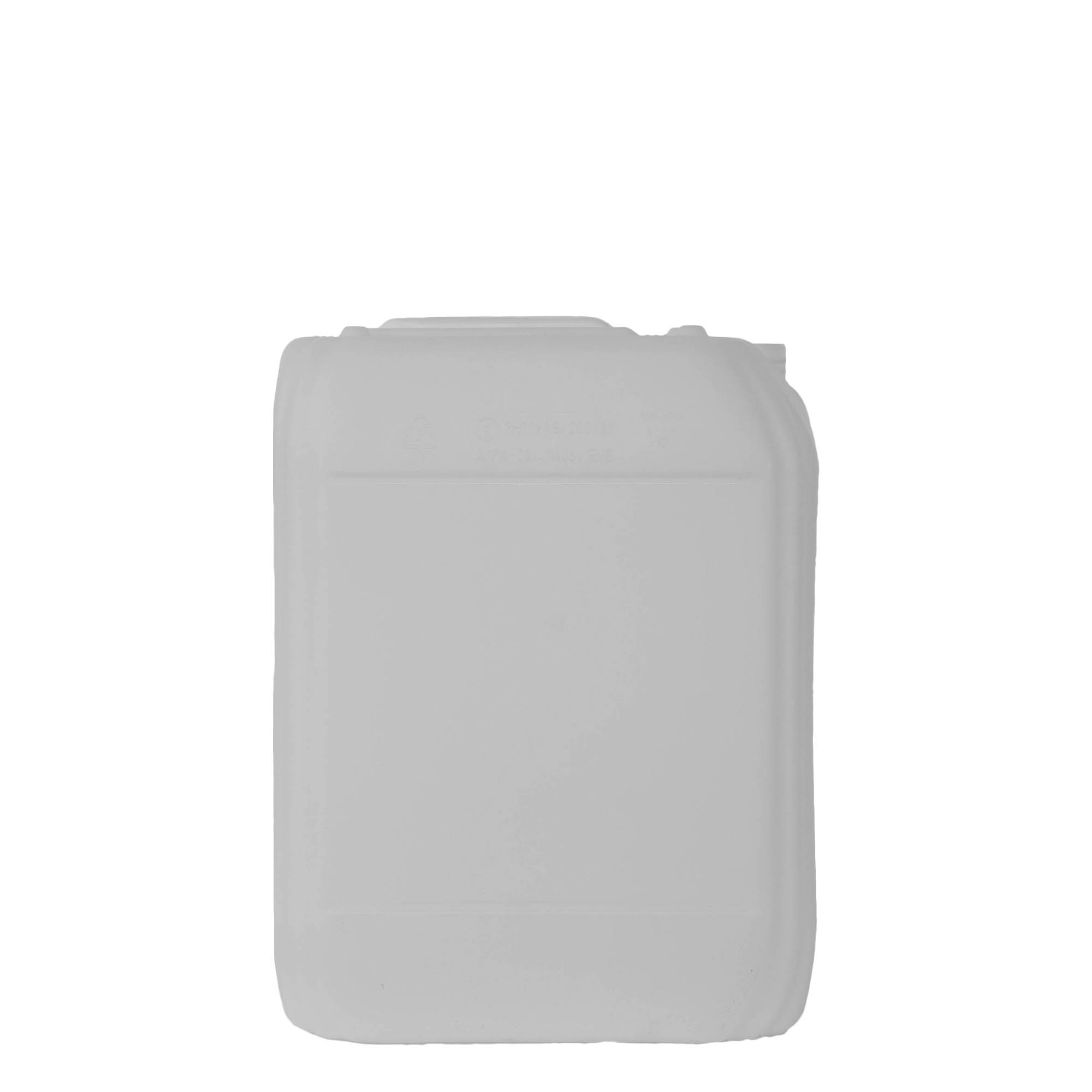 20 l kanister, pravokoten, HDPE-plastika, naraven, odprtina: ND 60