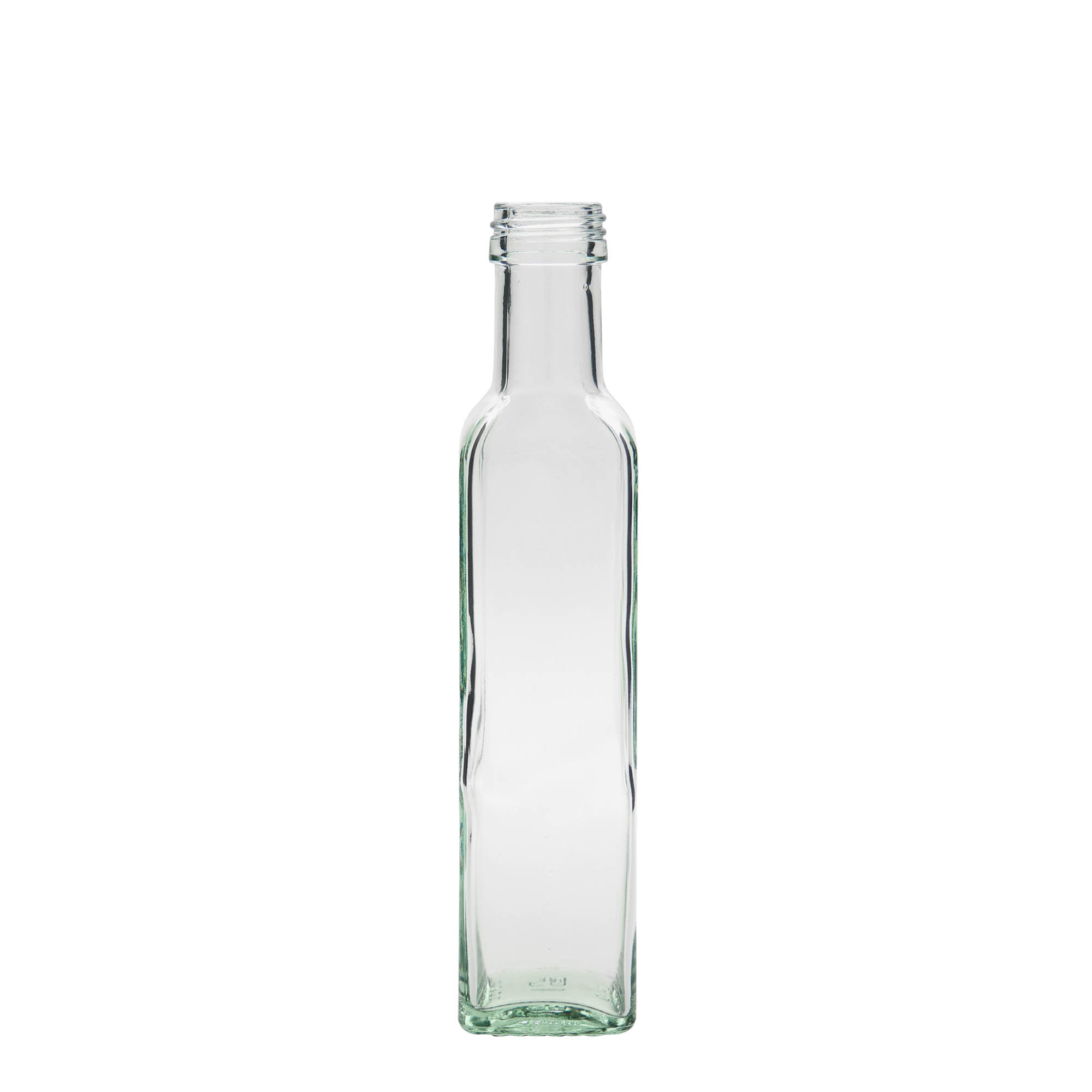 250 ml steklenica 'Marasca', kvadratna, odprtina: PP 31,5