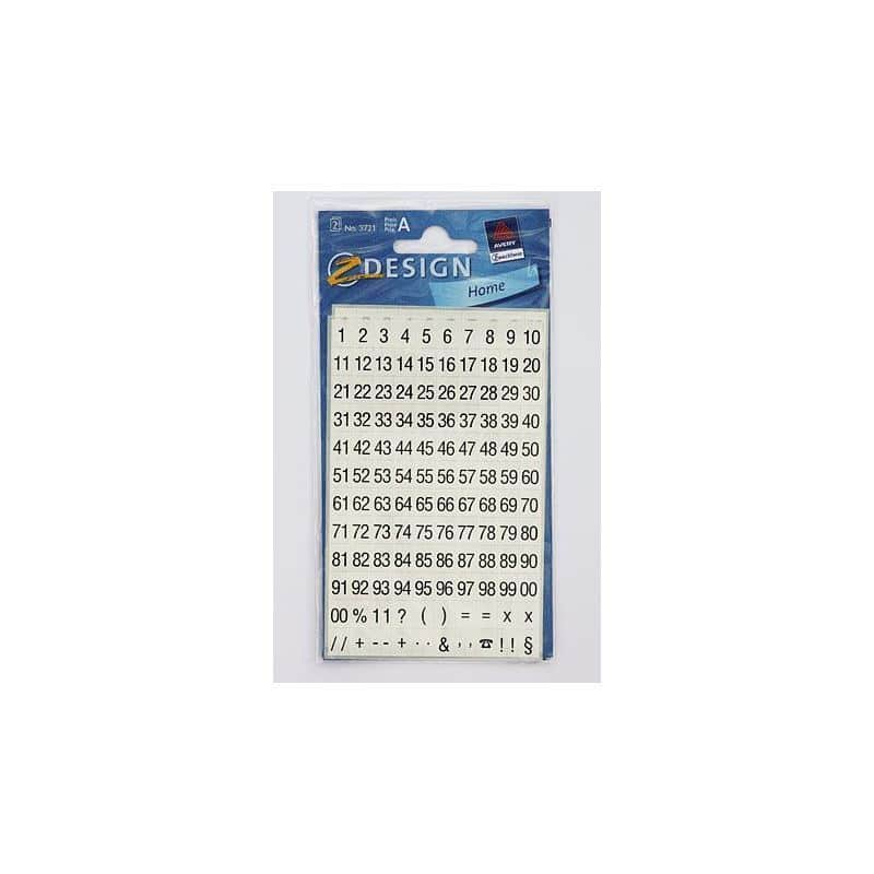 Zweckform nalepke 'Številke 1-99', plastika, črne Zweckform nalepke 'Številke 1-99', plastika, črne