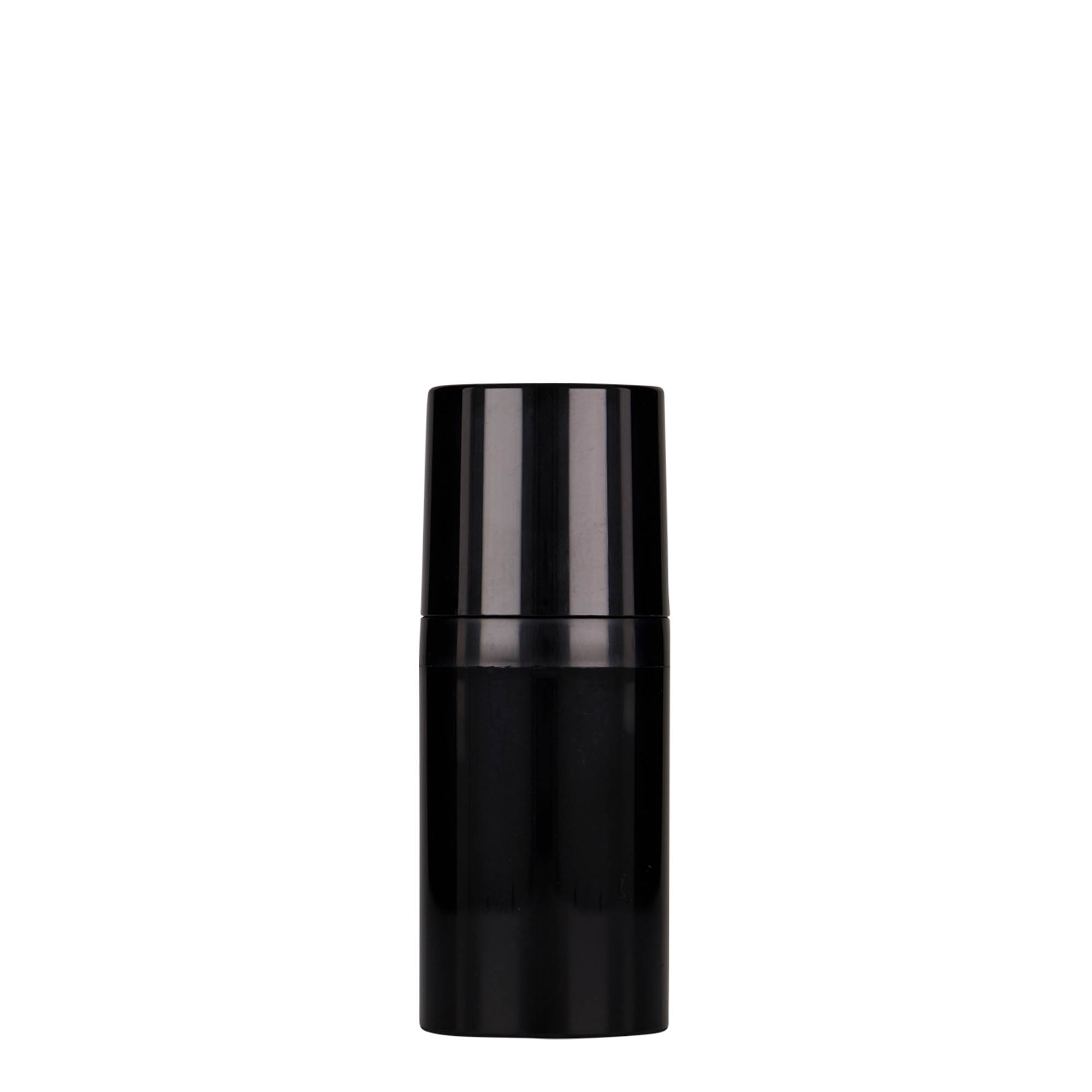 30 ml brez-zračni dozirnik 'Mezzo', PP-plastika, črn