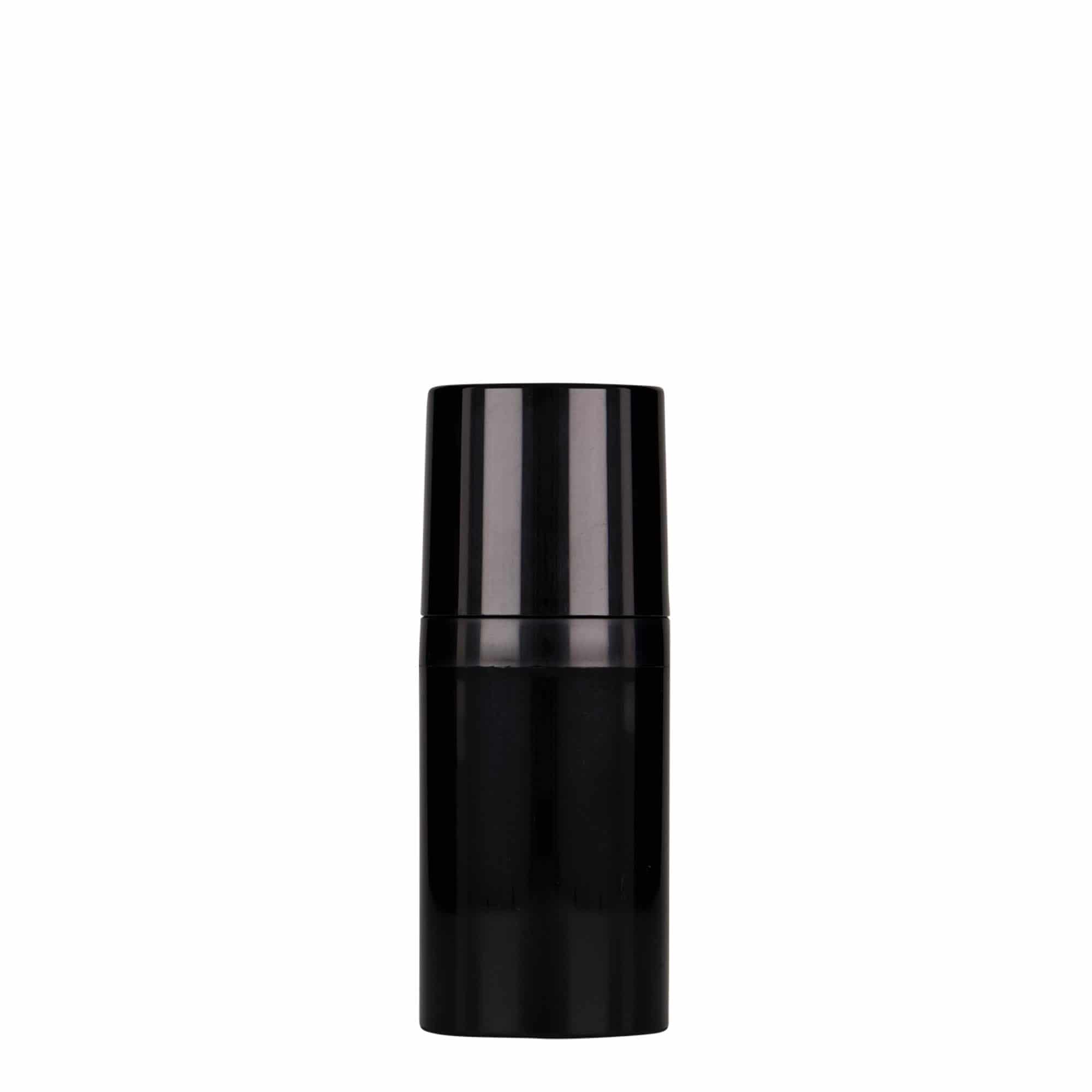 30 ml brez-zračni dozirnik 'Mezzo', PP-plastika, črn
