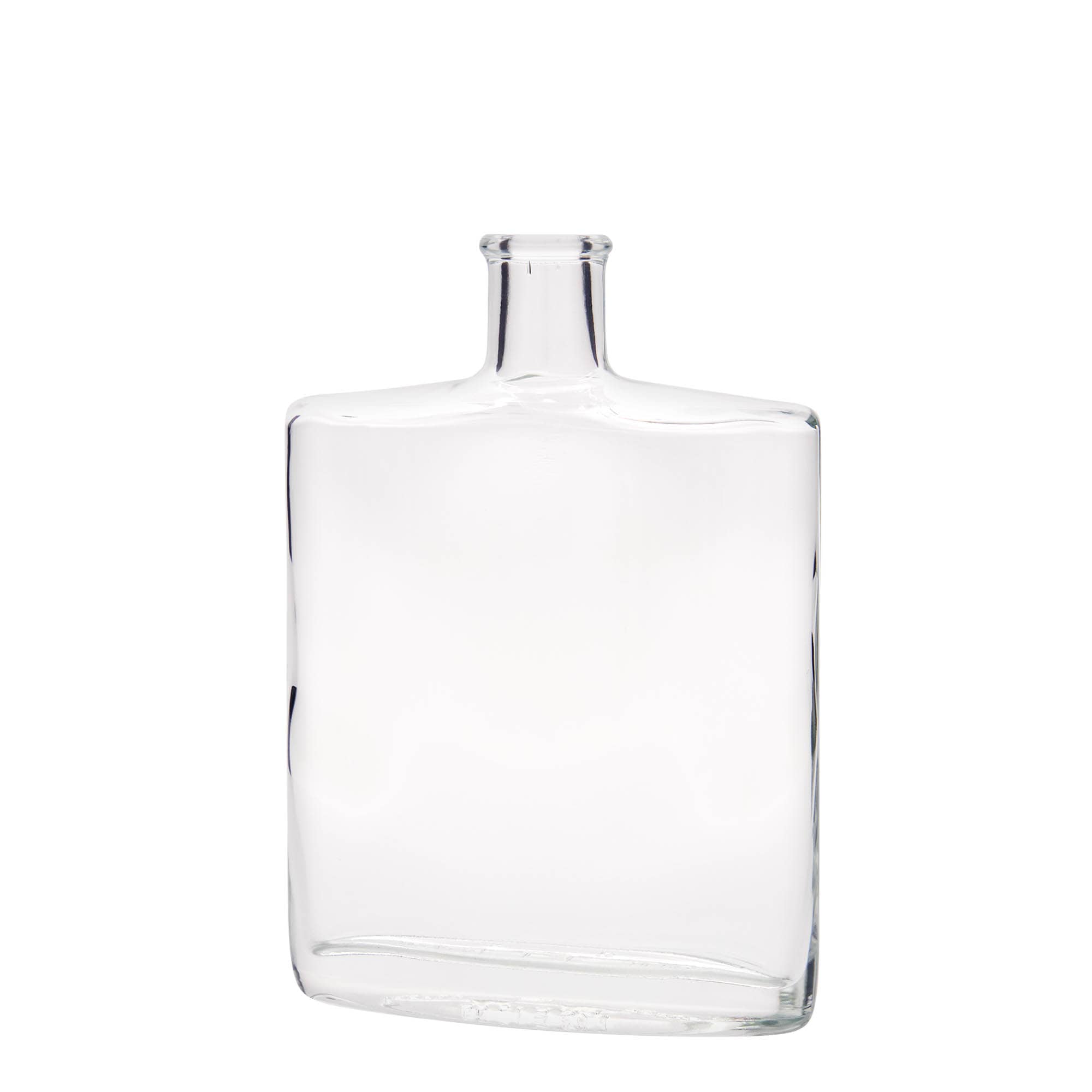 500 ml steklena steklenica »Zorbas«, ovalna, ustje: pluta