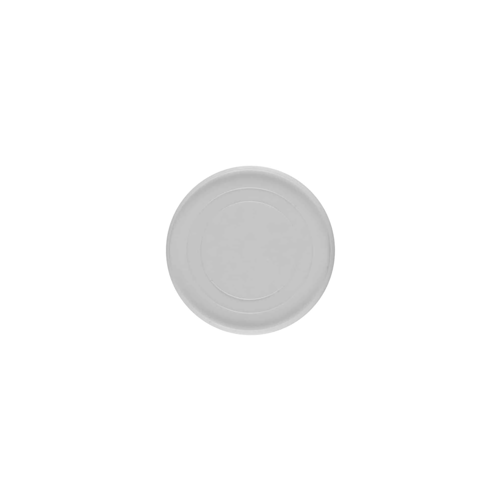Pokrovna plošča za 5 ml 'Bianca', PP-plastika, bela