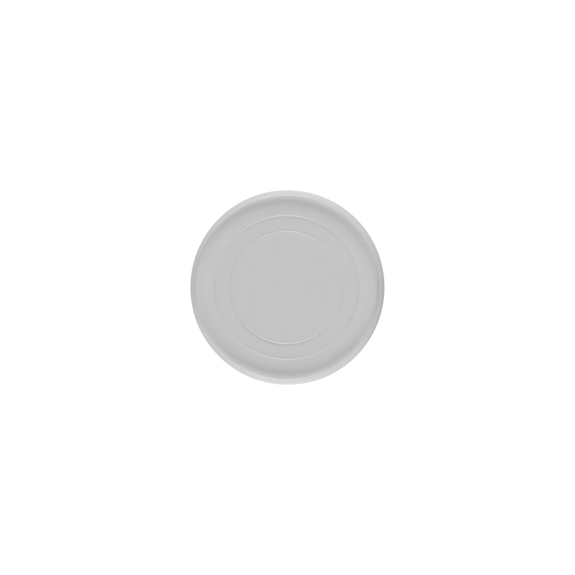 Pokrovna plošča za 5 ml 'Bianca', PP-plastika, bela