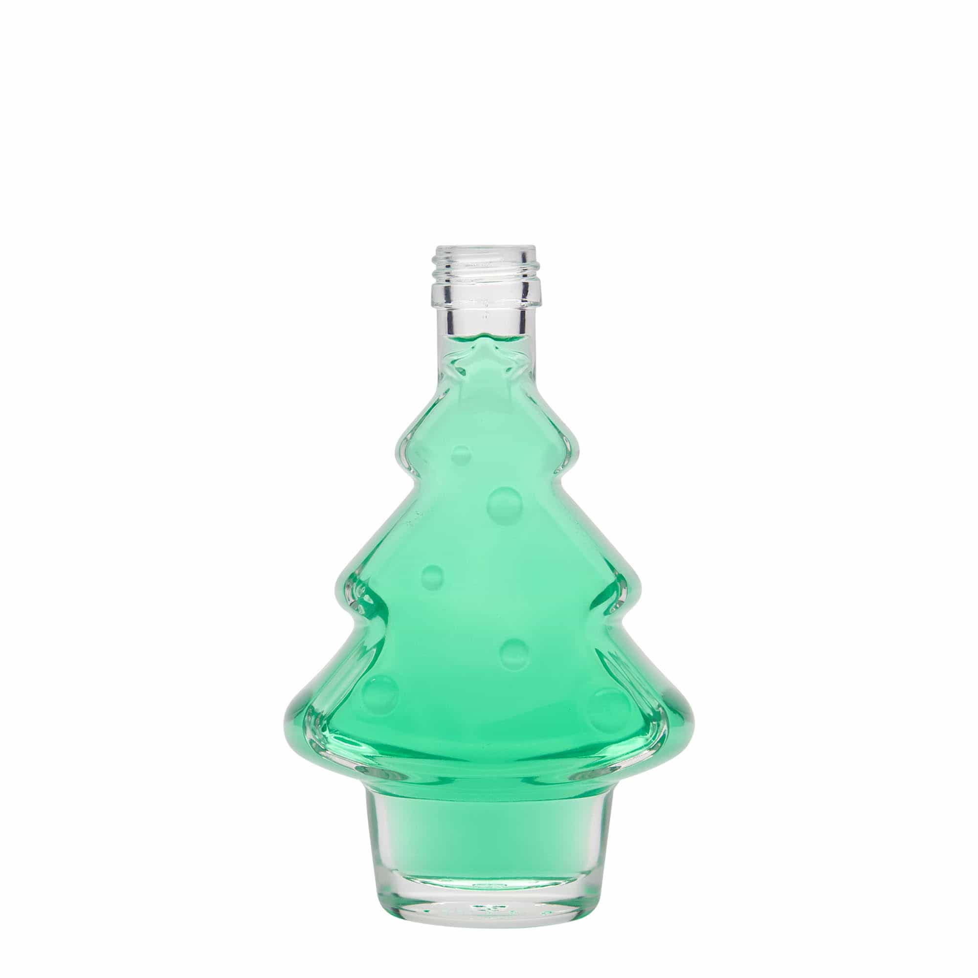 200 ml steklenička 'Božično drevo', odprtina: PP 28