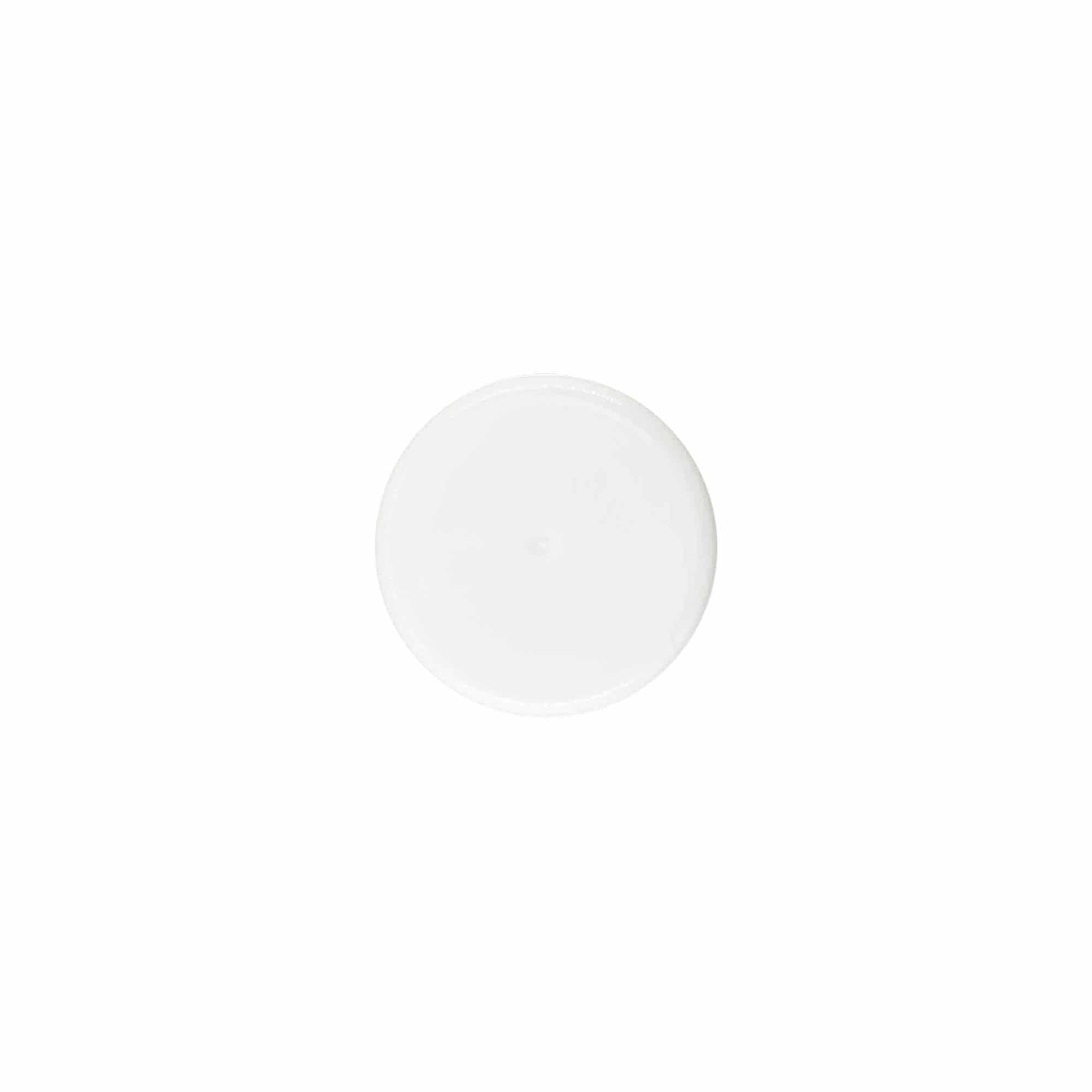 Navojni zamašek, plastika PP, bela, za ustje: 24/410