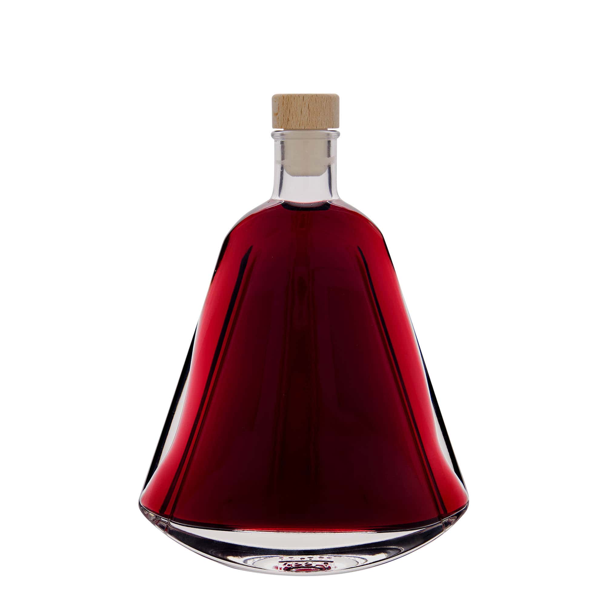 350 ml steklena steklenica »Maurizio«, ovalna, ustje: pluta