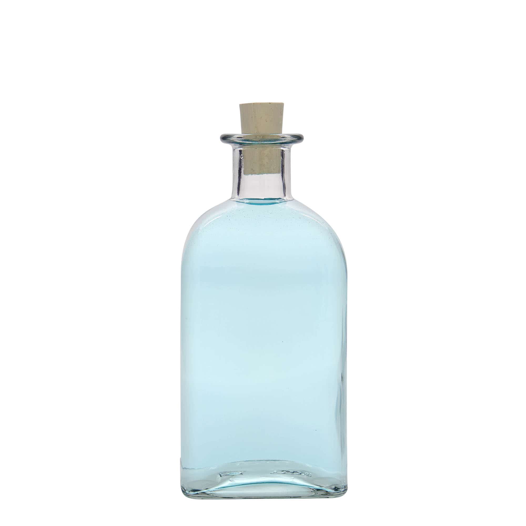 500 ml steklenica Apotekar Carré, kvadratna, odprtina: pluta