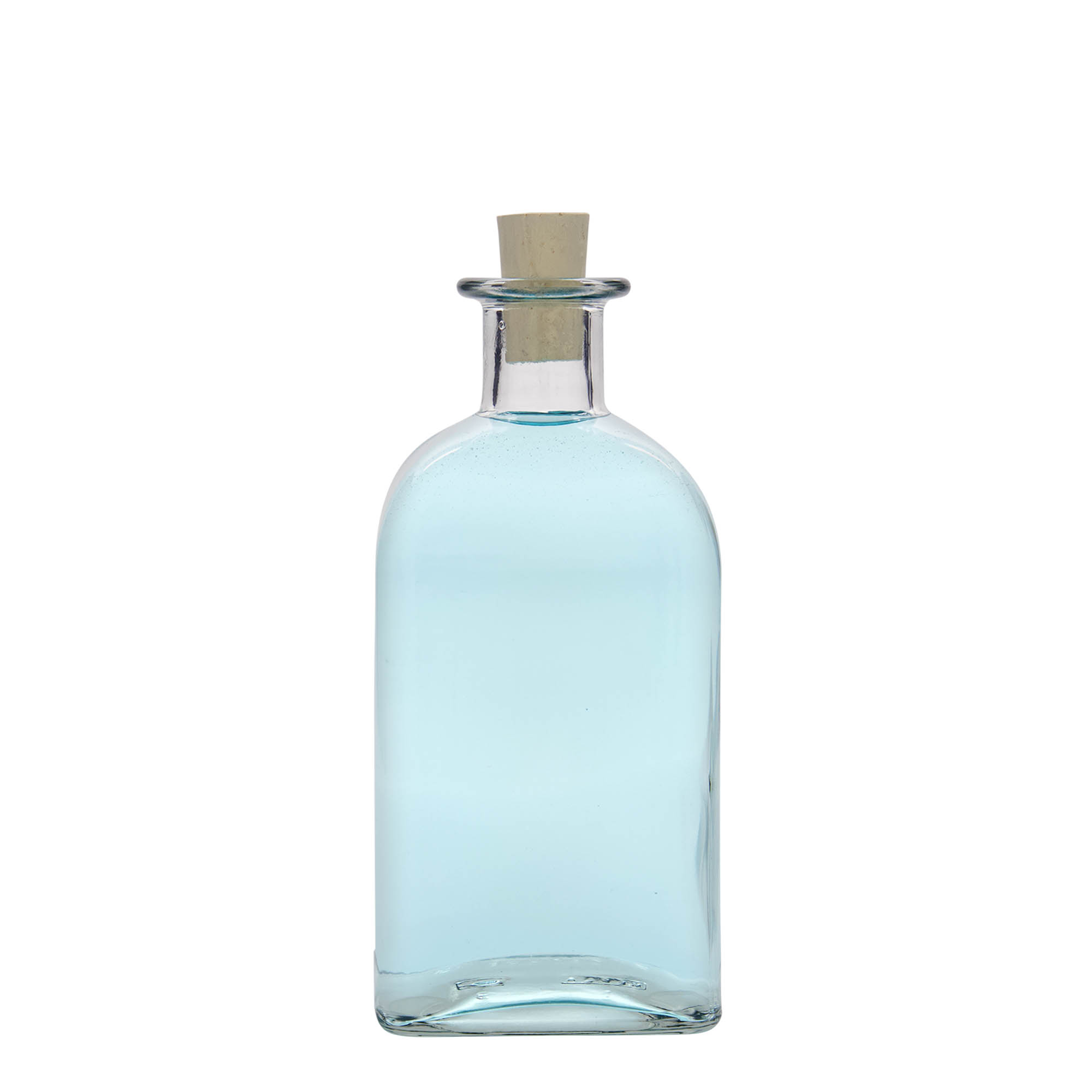 500 ml steklenica Apotekar Carré, kvadratna, odprtina: pluta