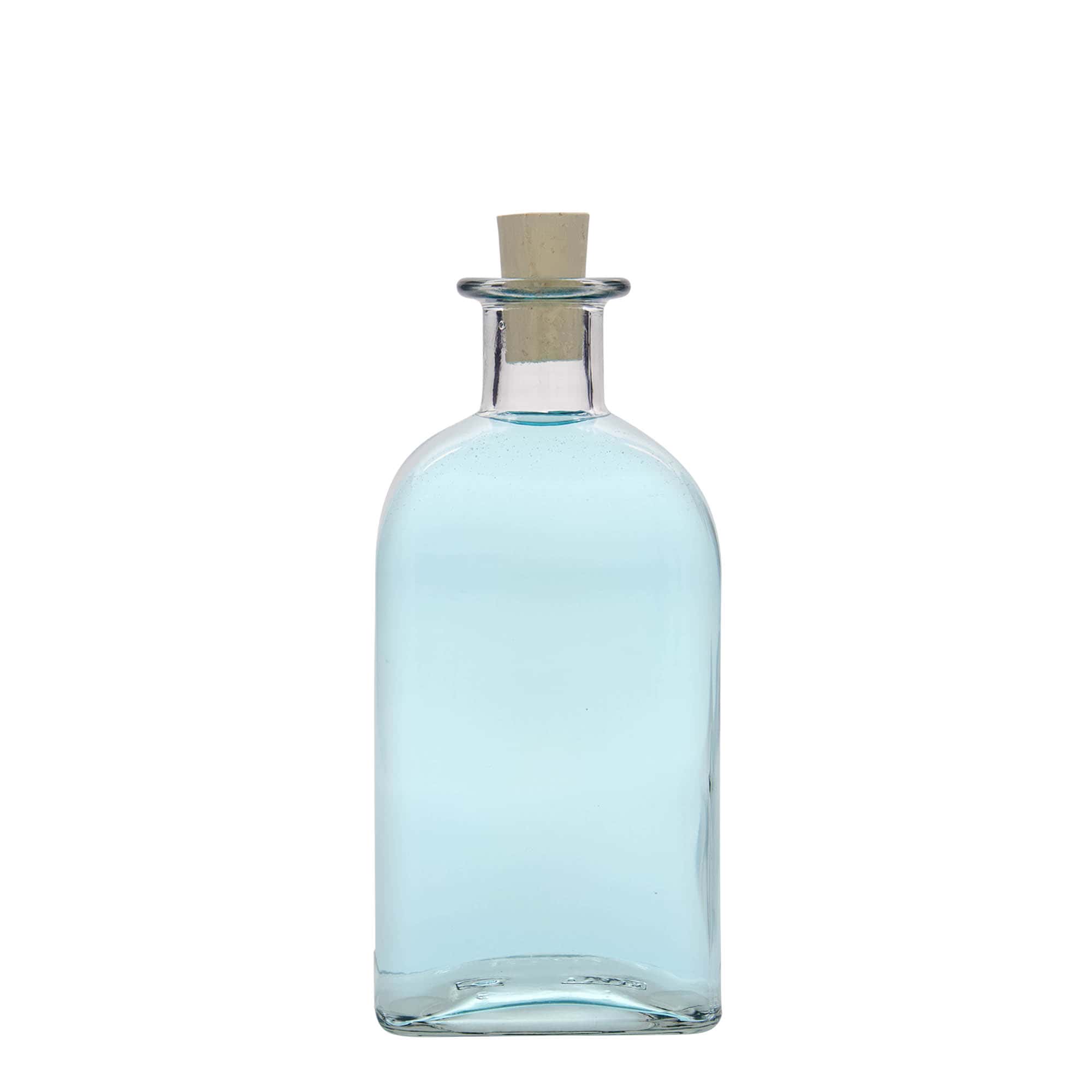 500 ml steklenica Apotekar Carré, kvadratna, odprtina: pluta