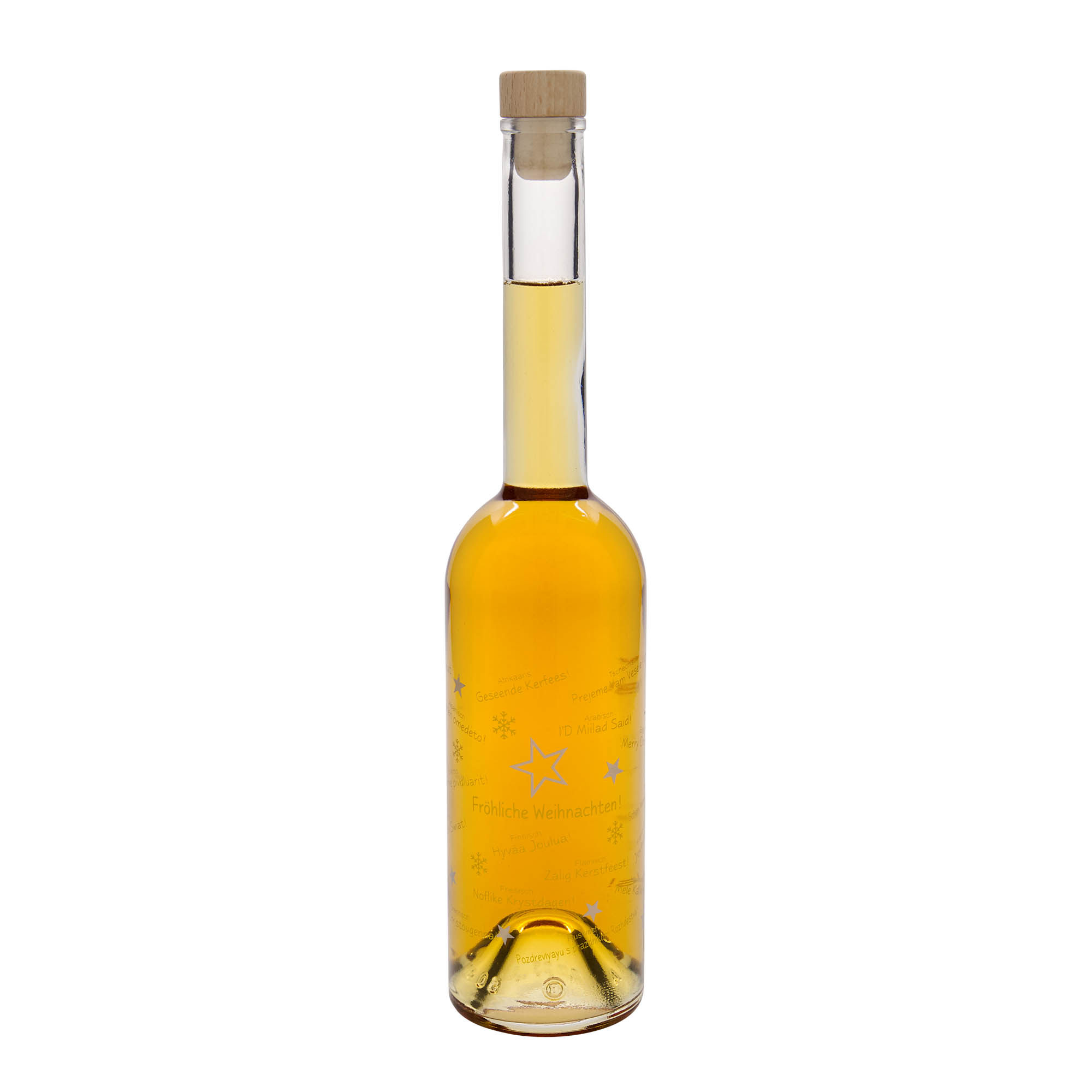 500 ml steklenica 'Opera', motiv: Božič po svetu, odprtina: zamašek