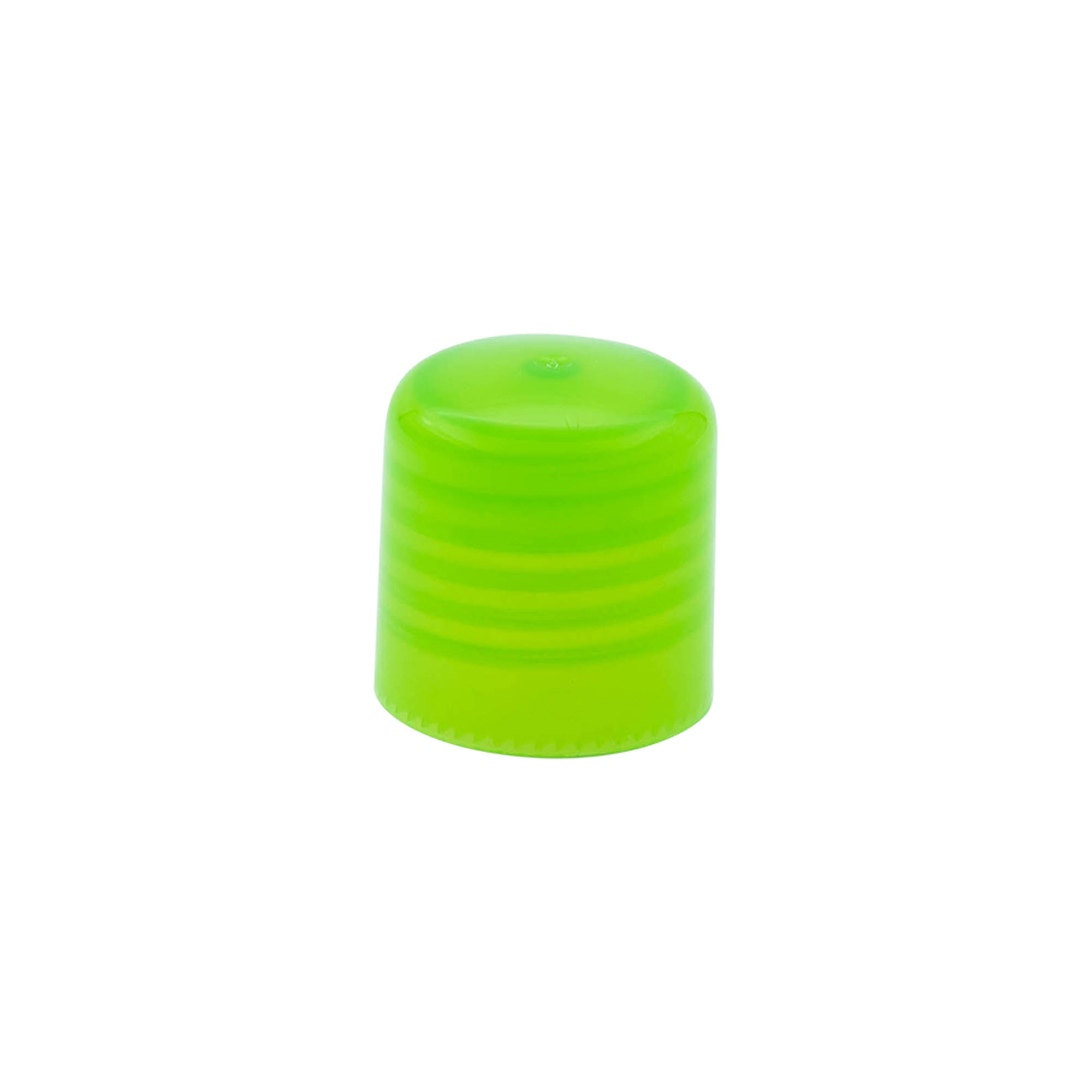Zavrtni pokrov z vstavkom za brizgo, PP-plastika, zelena, za odprtino: 24/410 Zavrtni pokrov z vstavkom za brizgo, PP-plastika, zelena, za odprtino: 24/410
