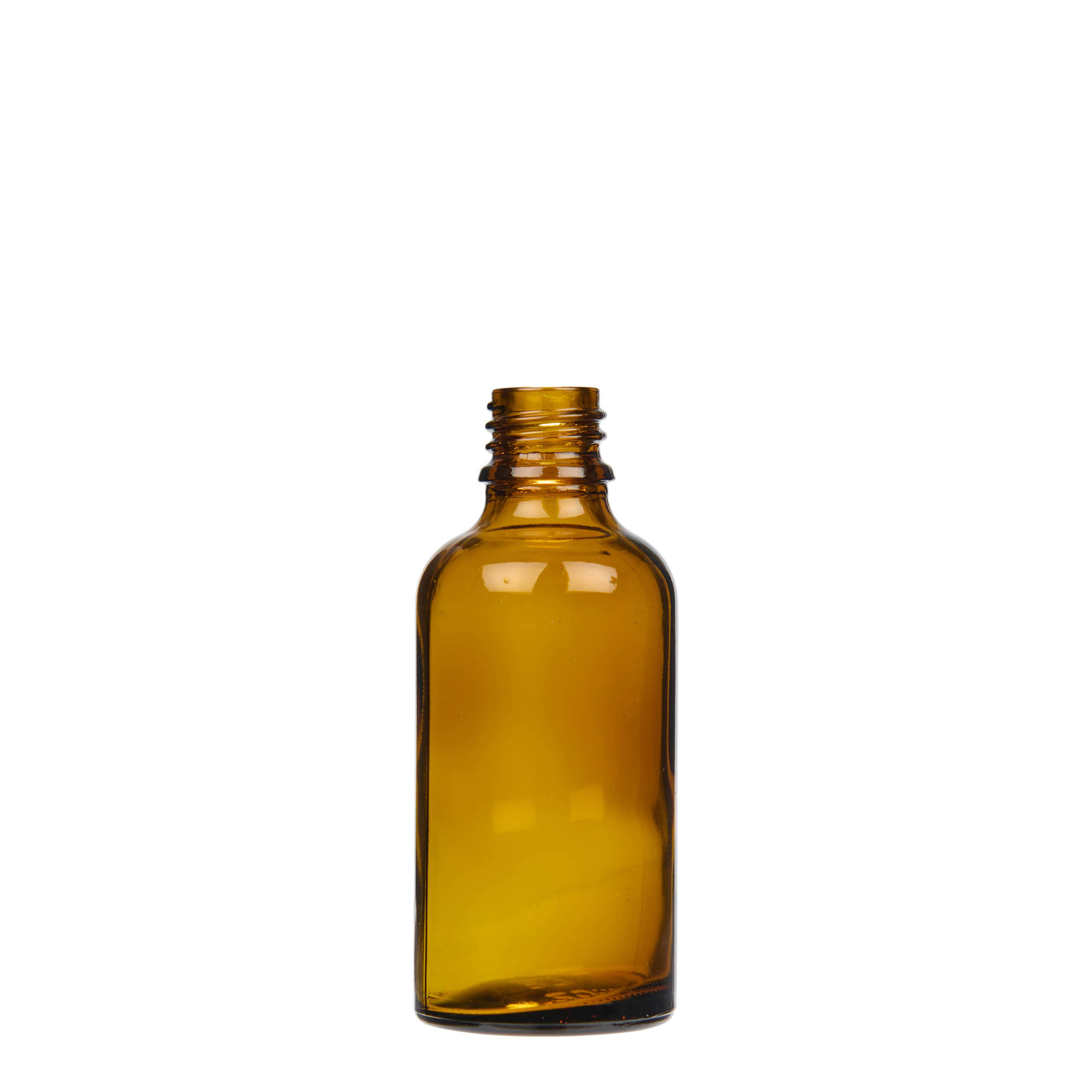50 ml steklenička za pršenje, medicinska, steklo, rjava, odprtina: DIN 18
