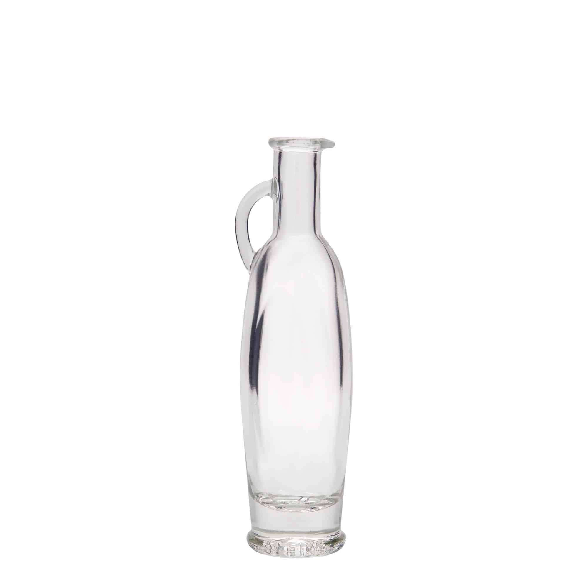 100 ml steklena steklenica »Eleganta«, ovalna, ustje: pluta