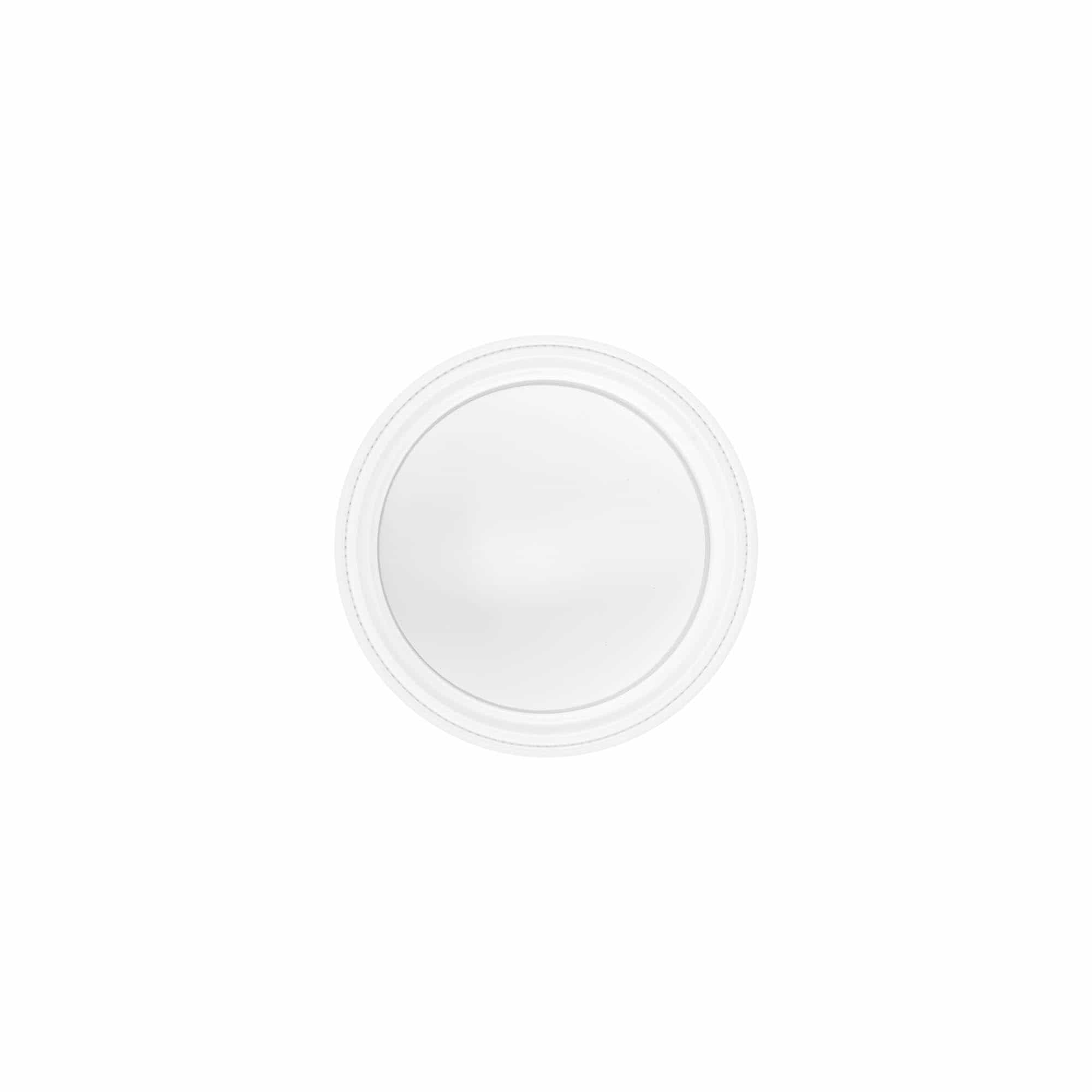 Zavrtni zamašek 30 ml, SAN-plastika, bel Zavrtni zamašek 30 ml, SAN-plastika, bel