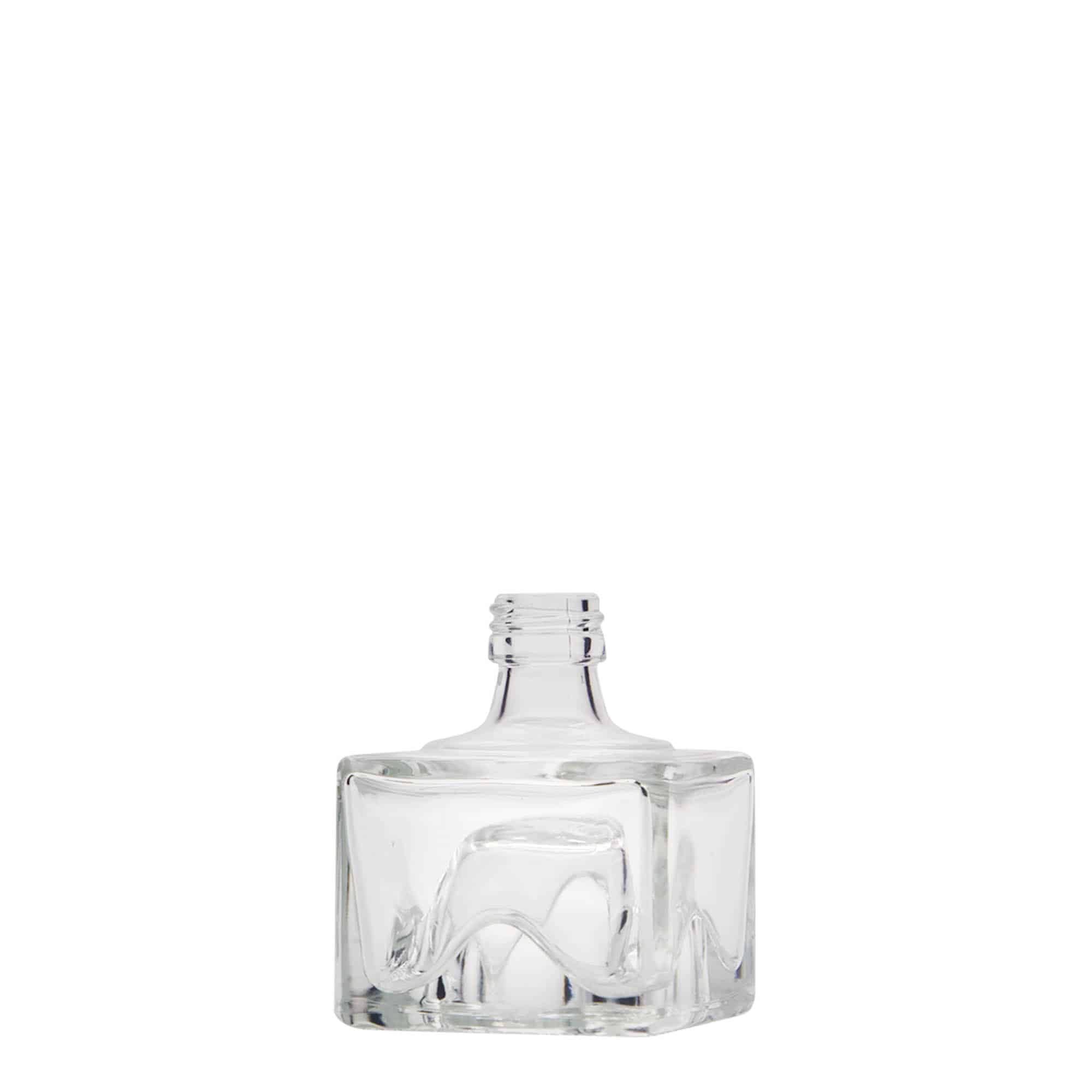 40 ml steklena steklenica »Cocolores«, kvadratna, ustje: PP 18