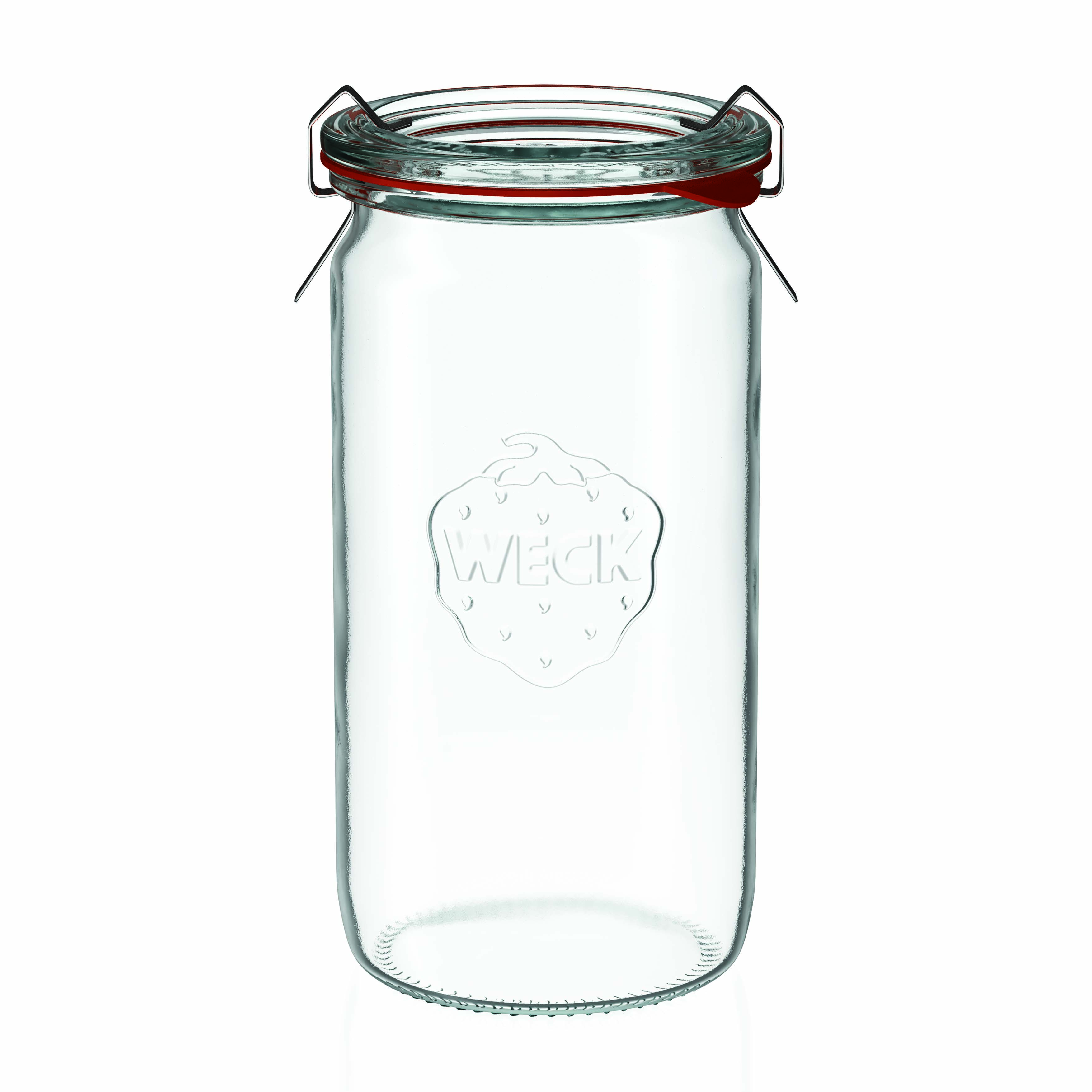 340 ml WECK valjasta steklenica, odprtina: okrogla roba 340 ml WECK valjasta steklenica, odprtina: okrogla roba
