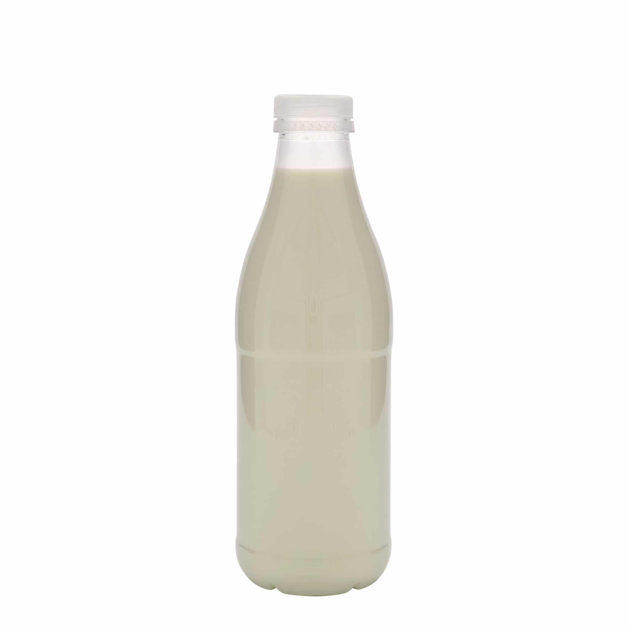 1.000 ml PET-flaska 'Mleko in sok', plastika, odprtina: 38 mm