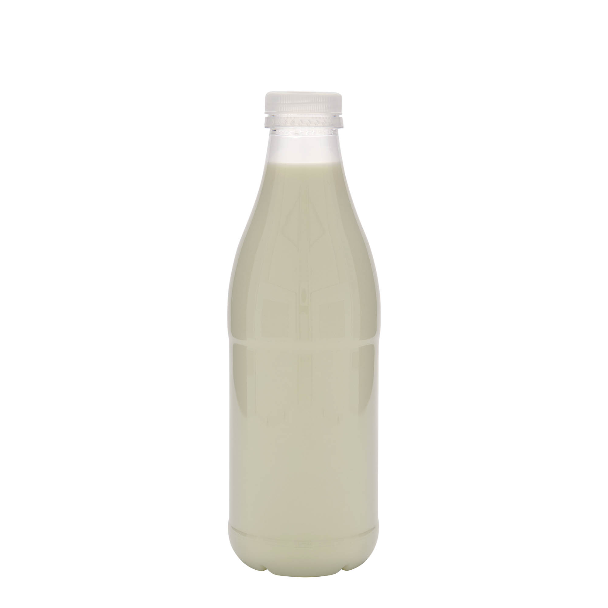 1.000 ml PET-flaska 'Mleko in sok', plastika, odprtina: 38 mm