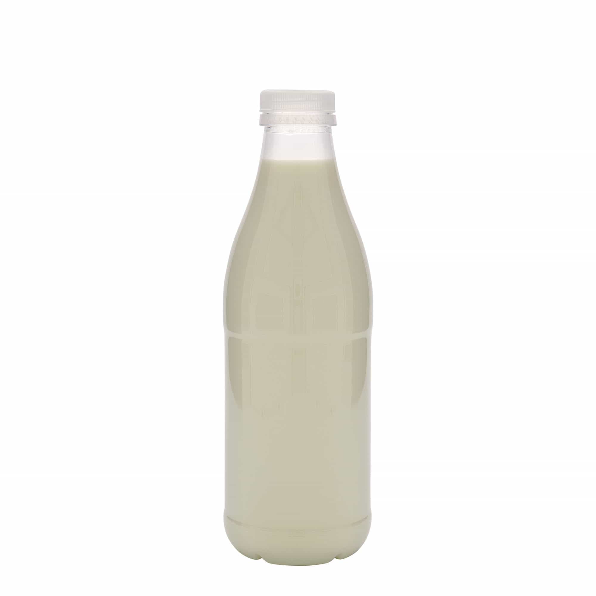 1.000 ml PET-flaska 'Mleko in sok', plastika, odprtina: 38 mm