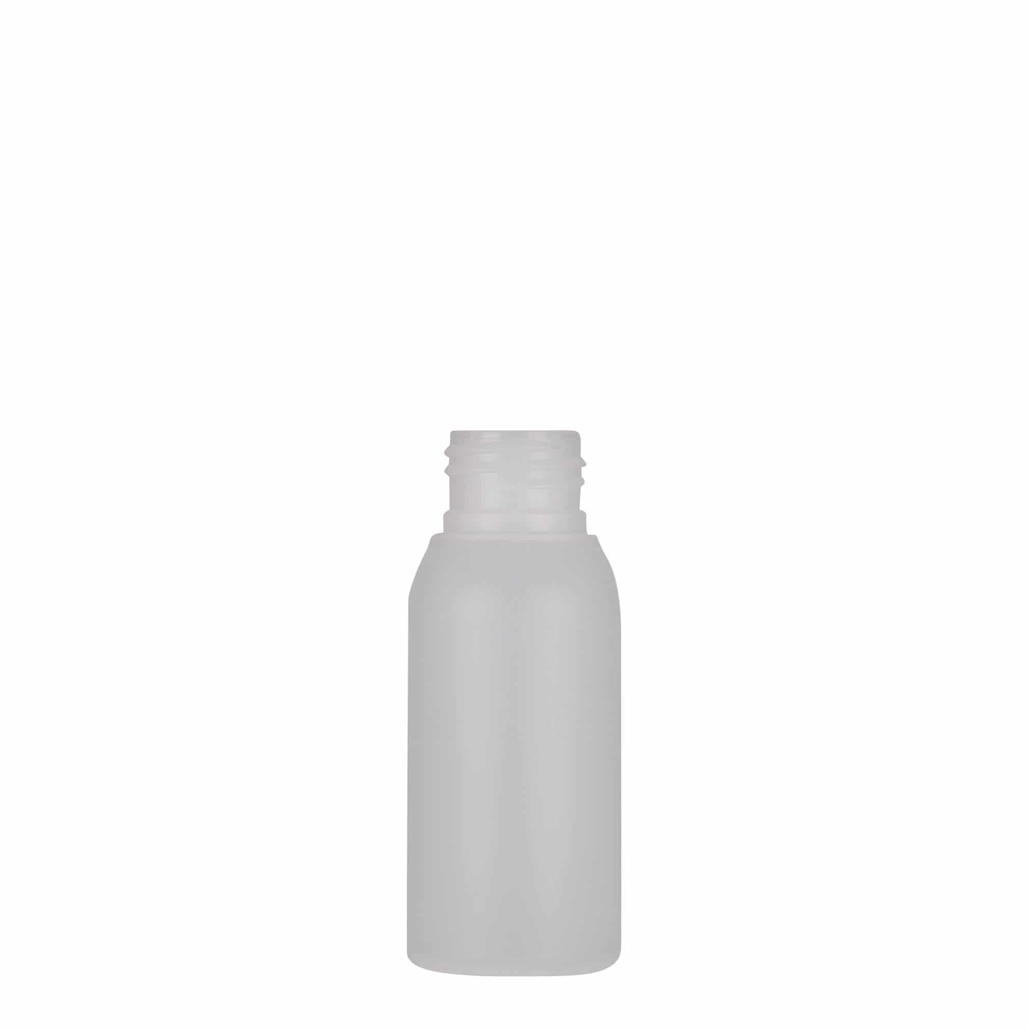 50 ml plastična steklenička 'Tuffy', HDPE, naravna, odprtina: 24/410