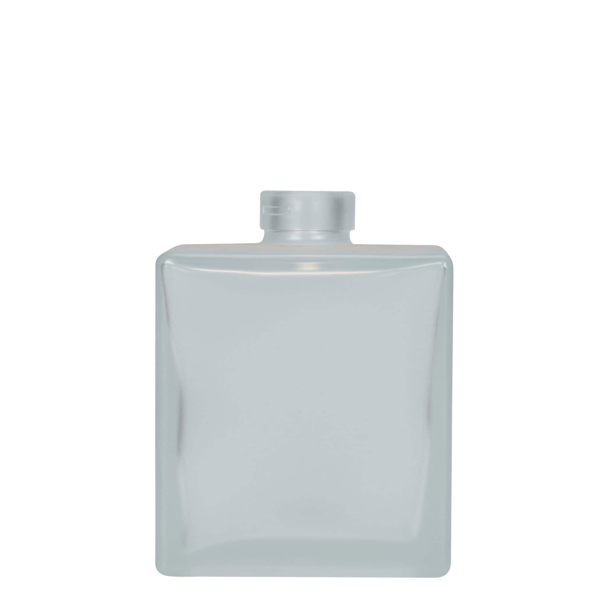 500 ml steklena steklenica »Cube«, kvadratna, motna, ustje: pluta 500 ml steklena steklenica »Cube«, kvadratna, motna, ustje: pluta