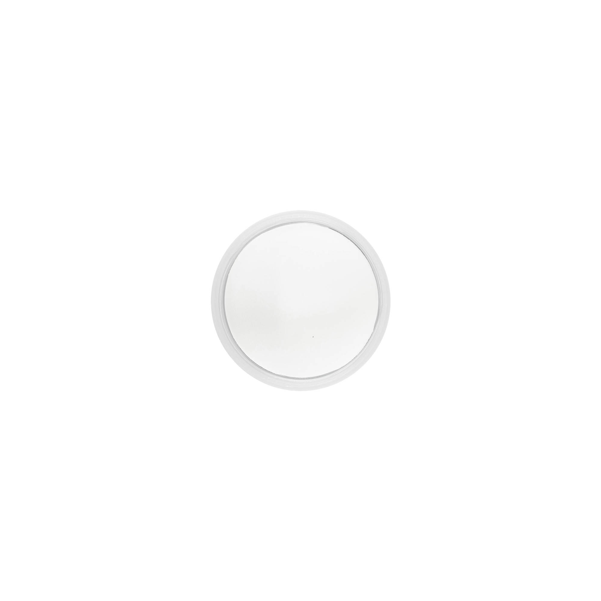 Zavitni pokrovček 'Clear/Platin Edition', PP-plastika, bel, za odprtino: 40/2P