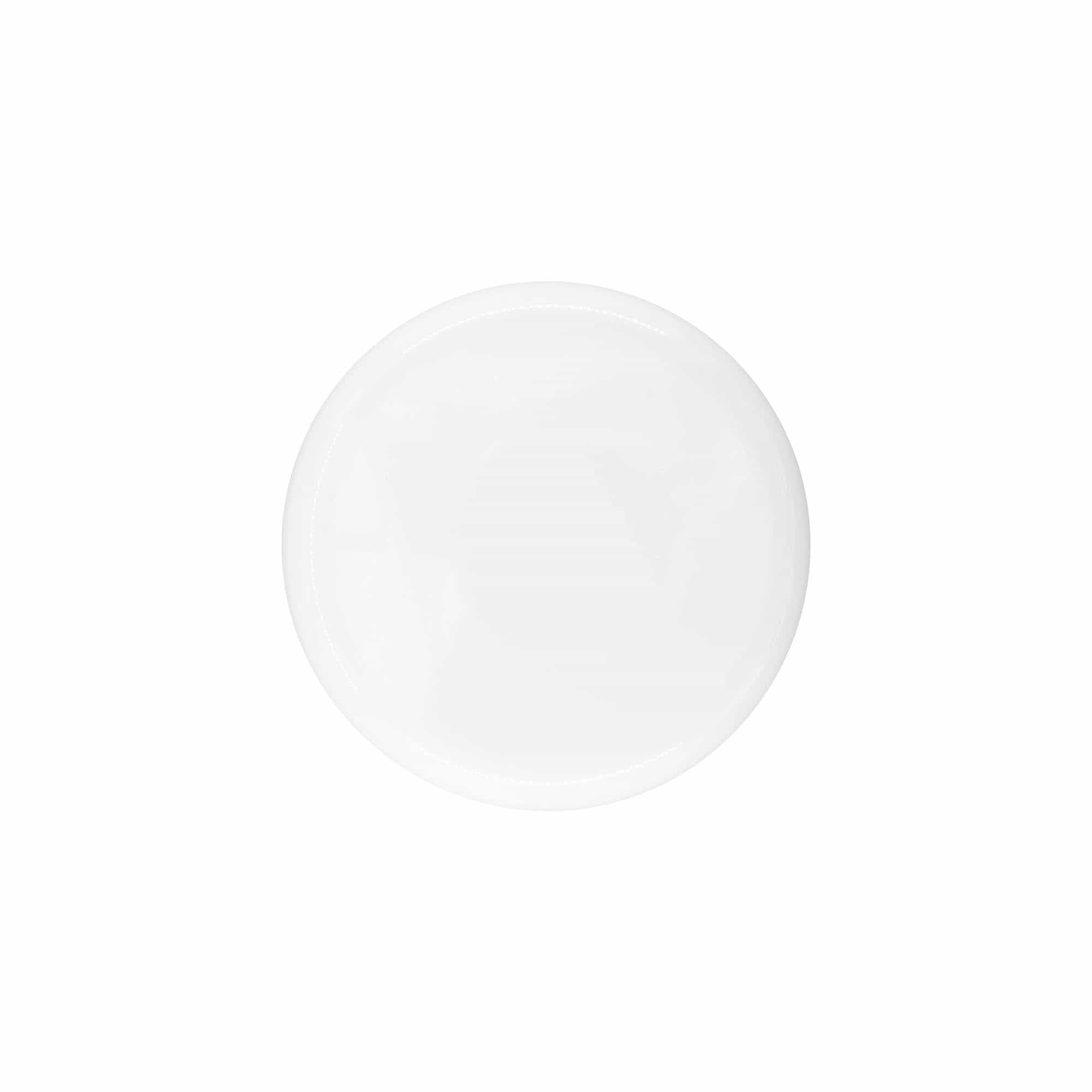 Navojni zamašek za 150 ml »Bianca«, plastika PP, bela