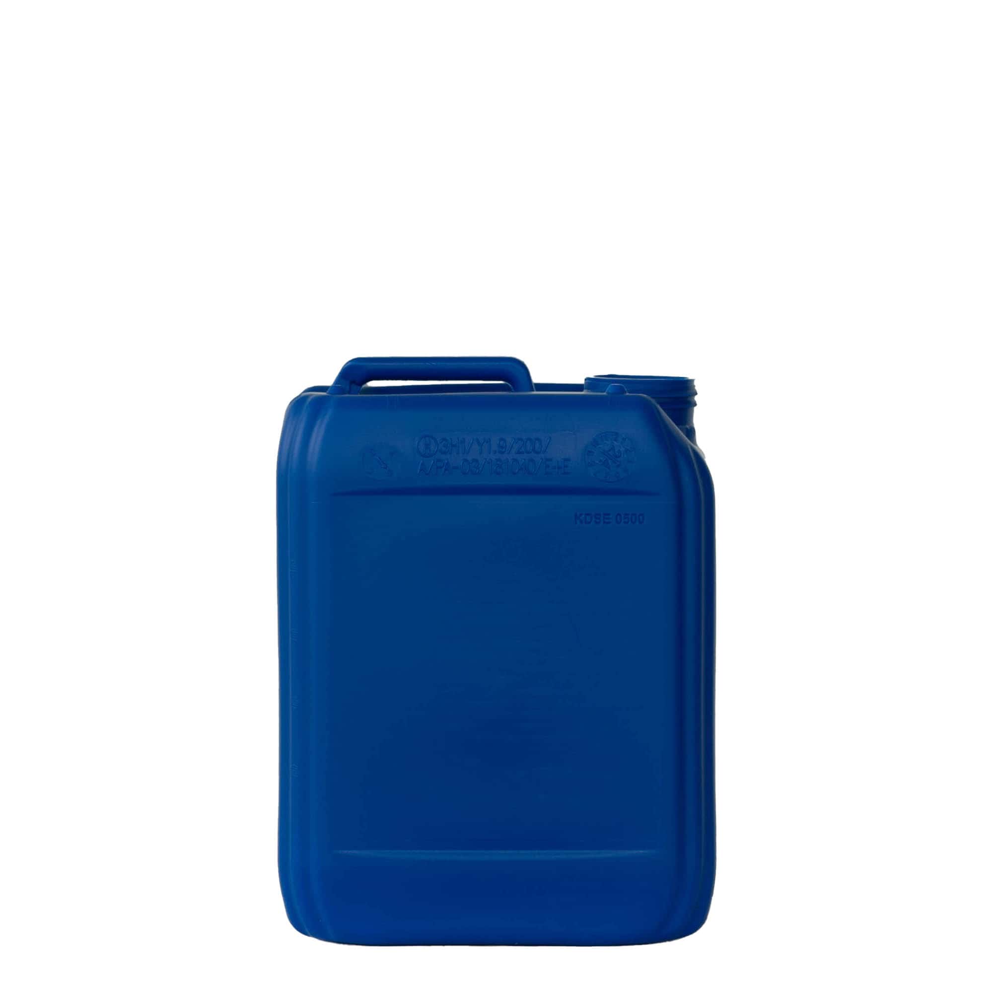 5 l kanister, pravokotni, plastika HDPE, modra, ustje: ND 55 5 l kanister, pravokotni, plastika HDPE, modra, ustje: ND 55